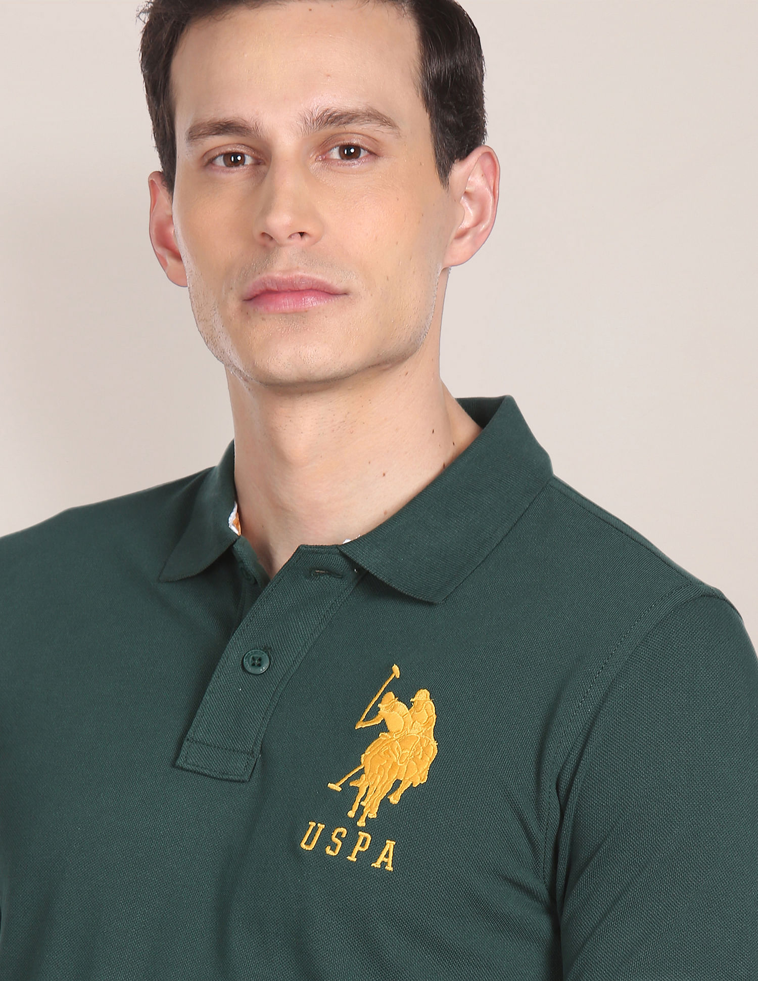 Buy U.S. Polo Assn. Compact Cotton Logo Polo Shirt 