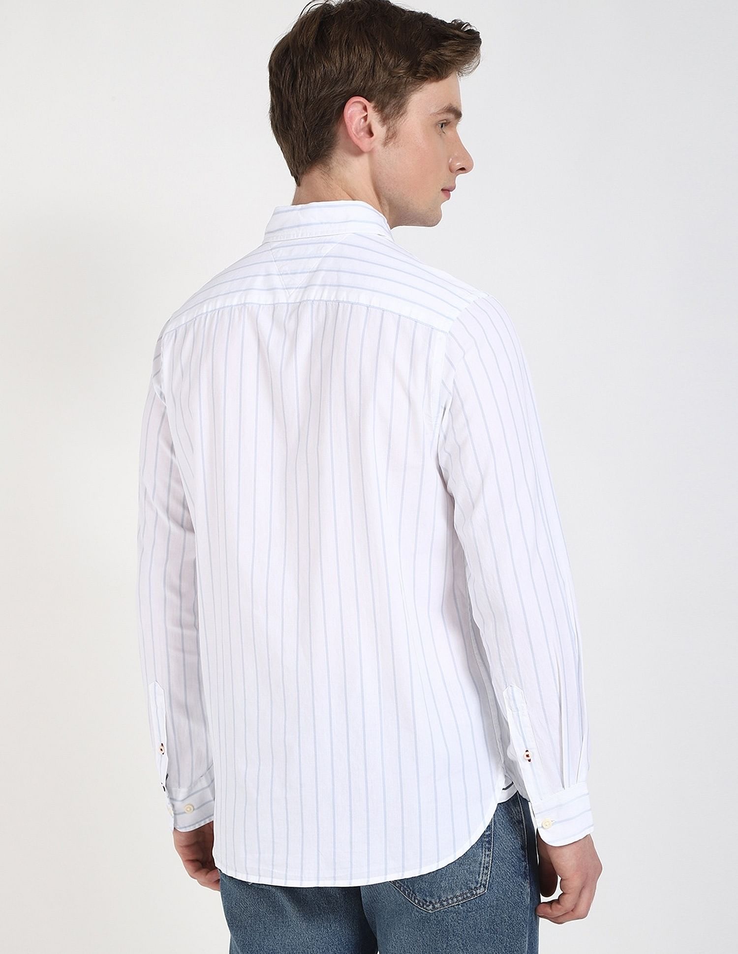 Tommy Hilfiger Striped Regular-Fit Cotton Shirt