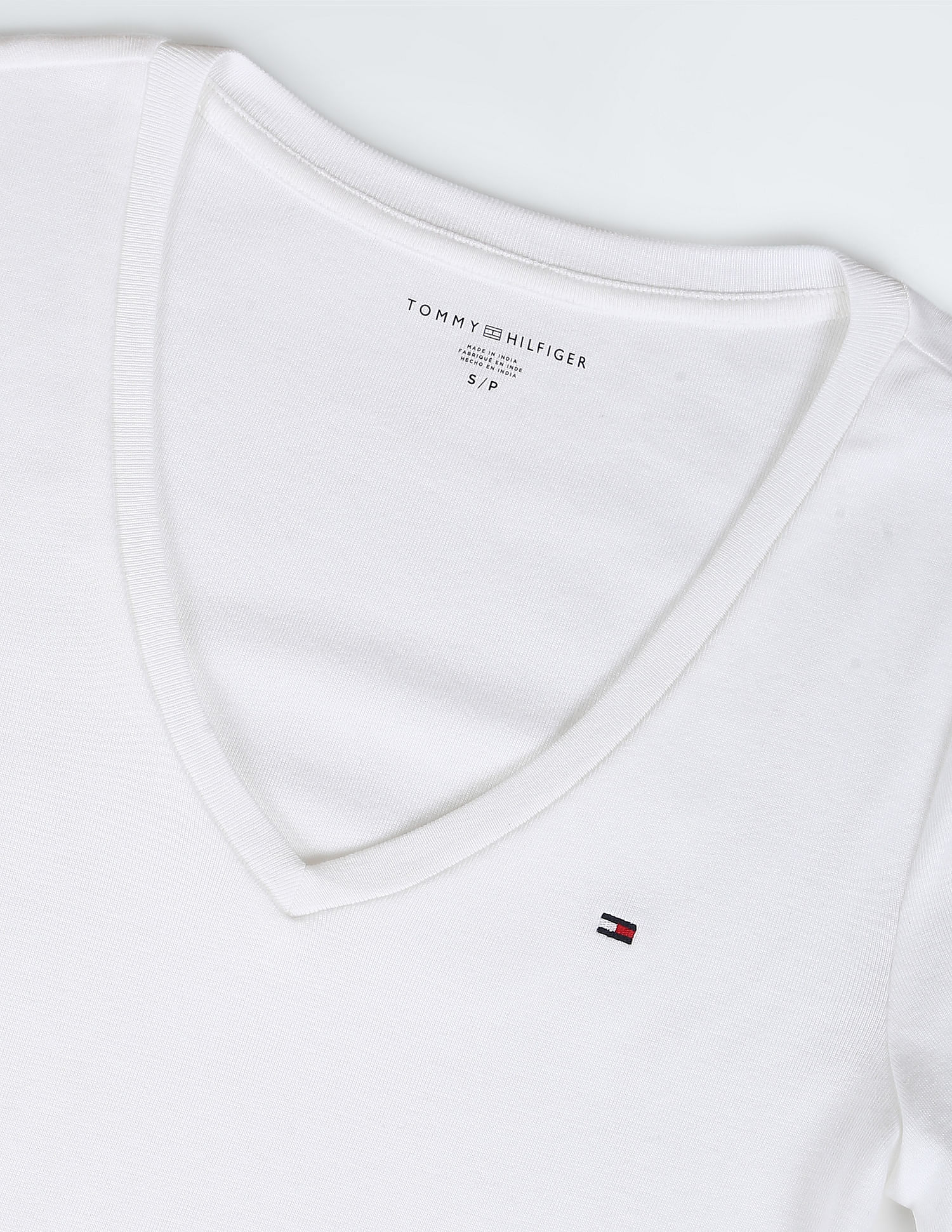 Tommy Hilfiger V-Neck Pure Cotton T-Shirt