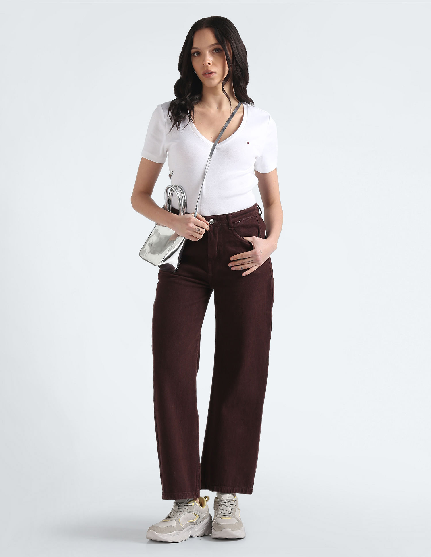 Tommy Hilfiger V-Neck Pure Cotton T-Shirt