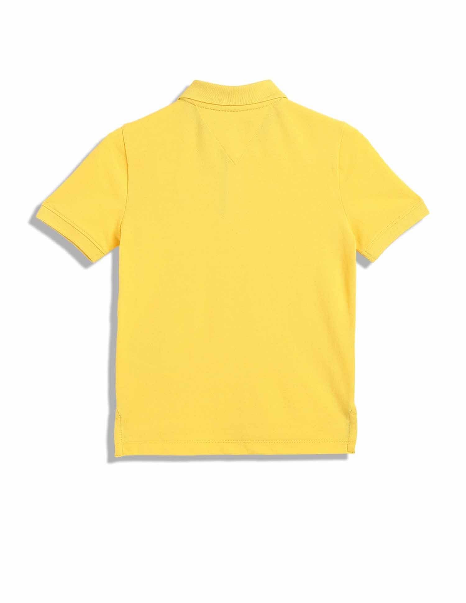 Tommy Hilfiger Kids Boys Solid Regular-Fit Cotton Polo T-Shirt