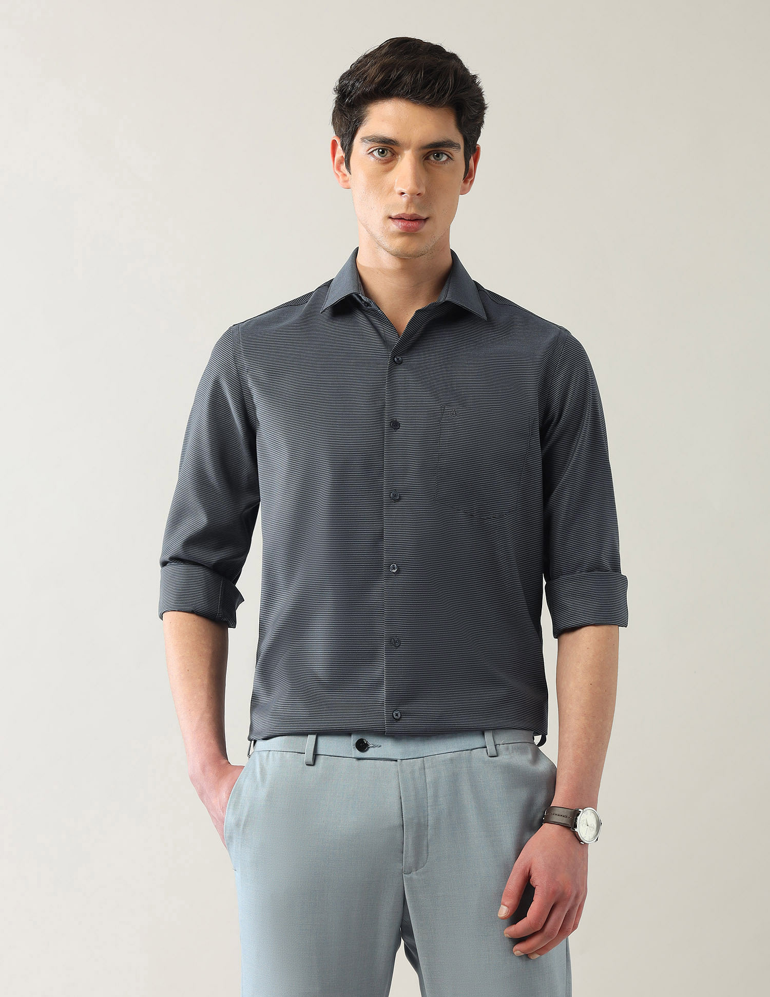 Arrow Pure Cotton Autopress Shirt