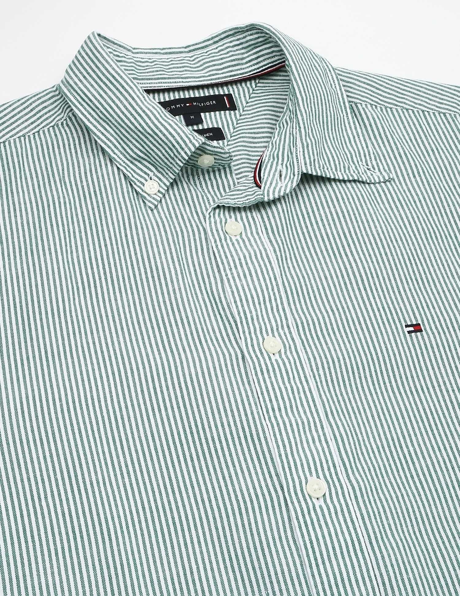 Tommy Hilfiger Striped Regular-Fit Cotton Shirt