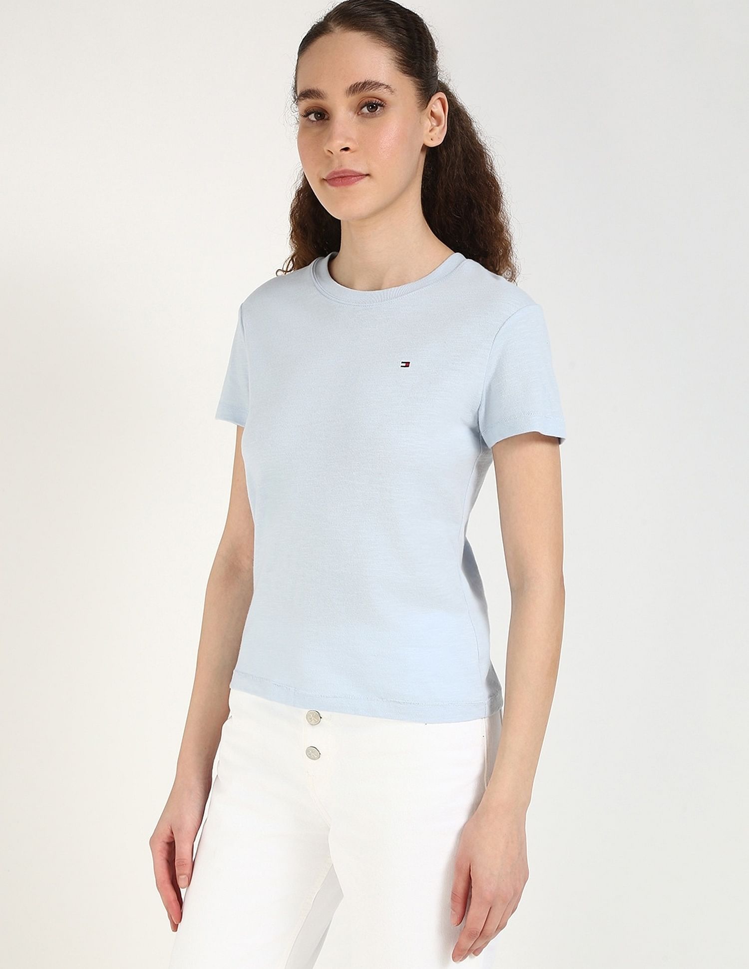 Tommy Hilfiger Solid Regular-Fit Cotton T-Shirt
