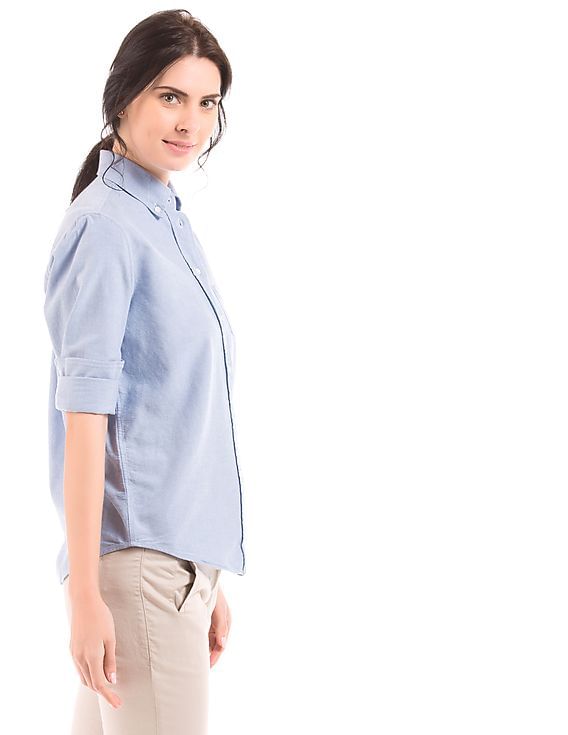 Buy Gant Women Regular Fit Oxford Shirt - NNNOW.com