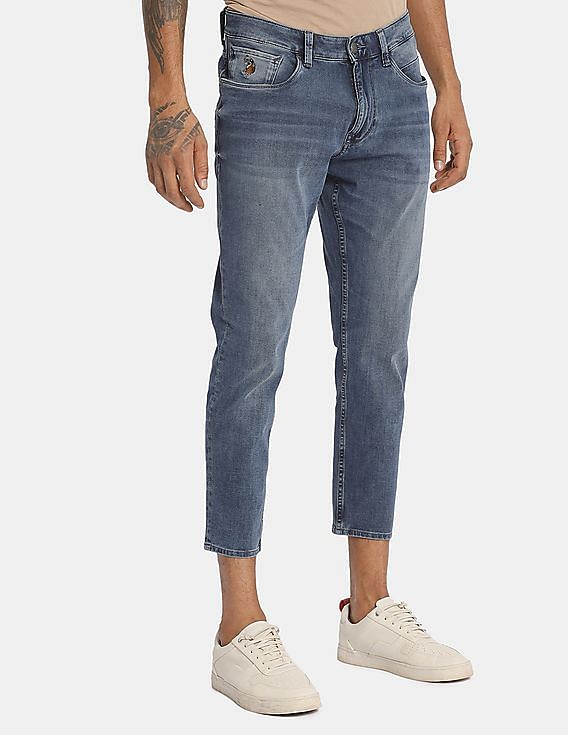 skinny cropped jeans mens