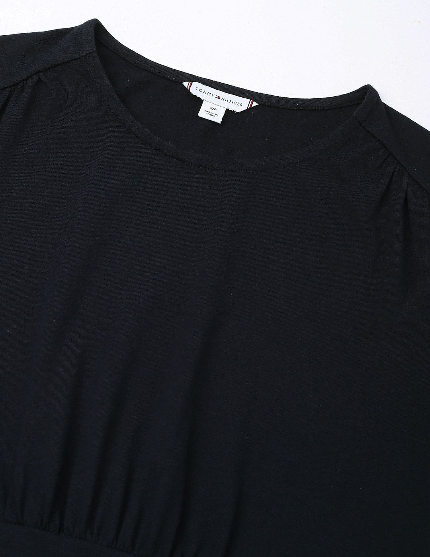 Tommy Hilfiger Cotton Round Neck A-Line Dress