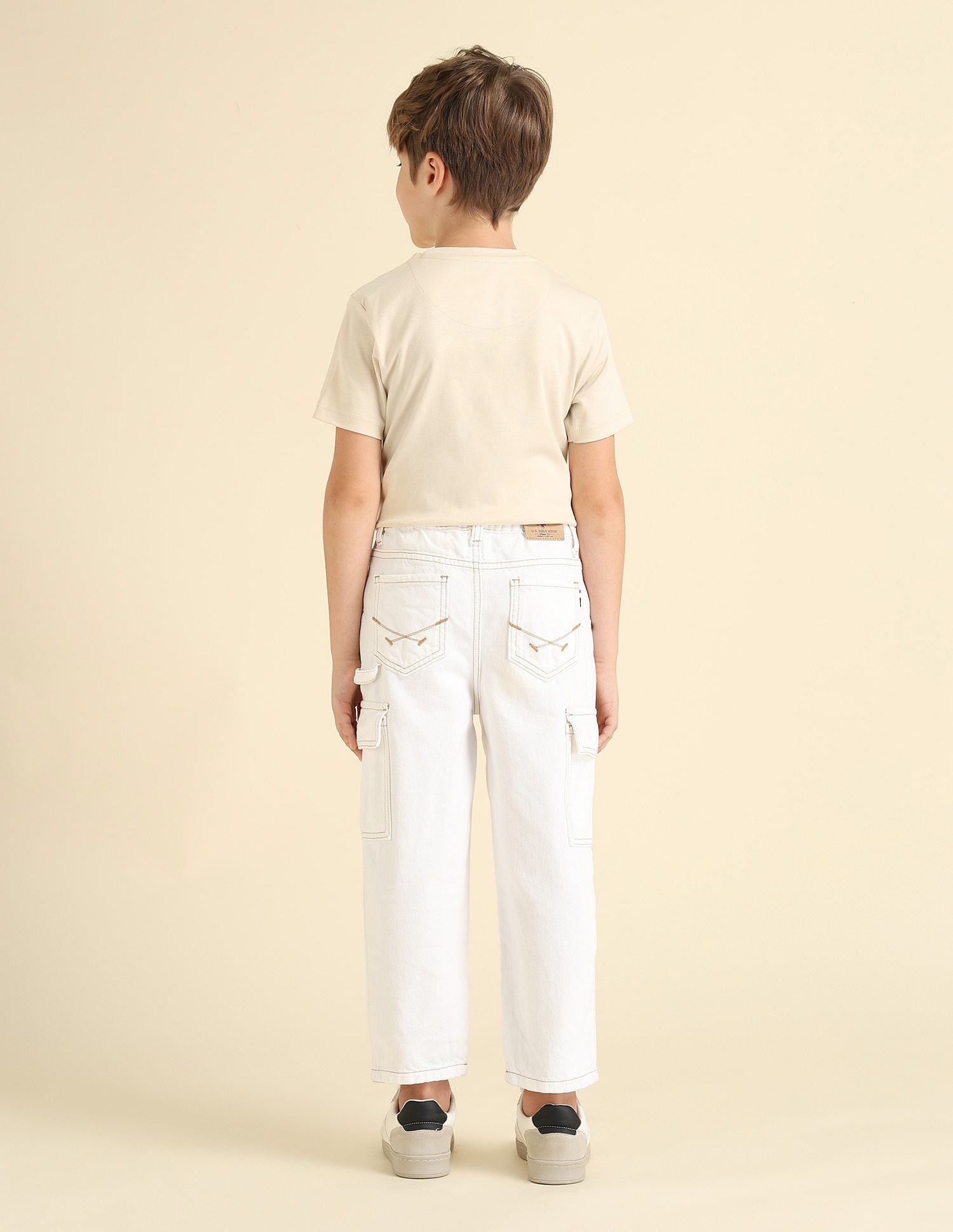 U.S. Polo Assn. Kids Boys Mid Rise Baggy Fit Jeans