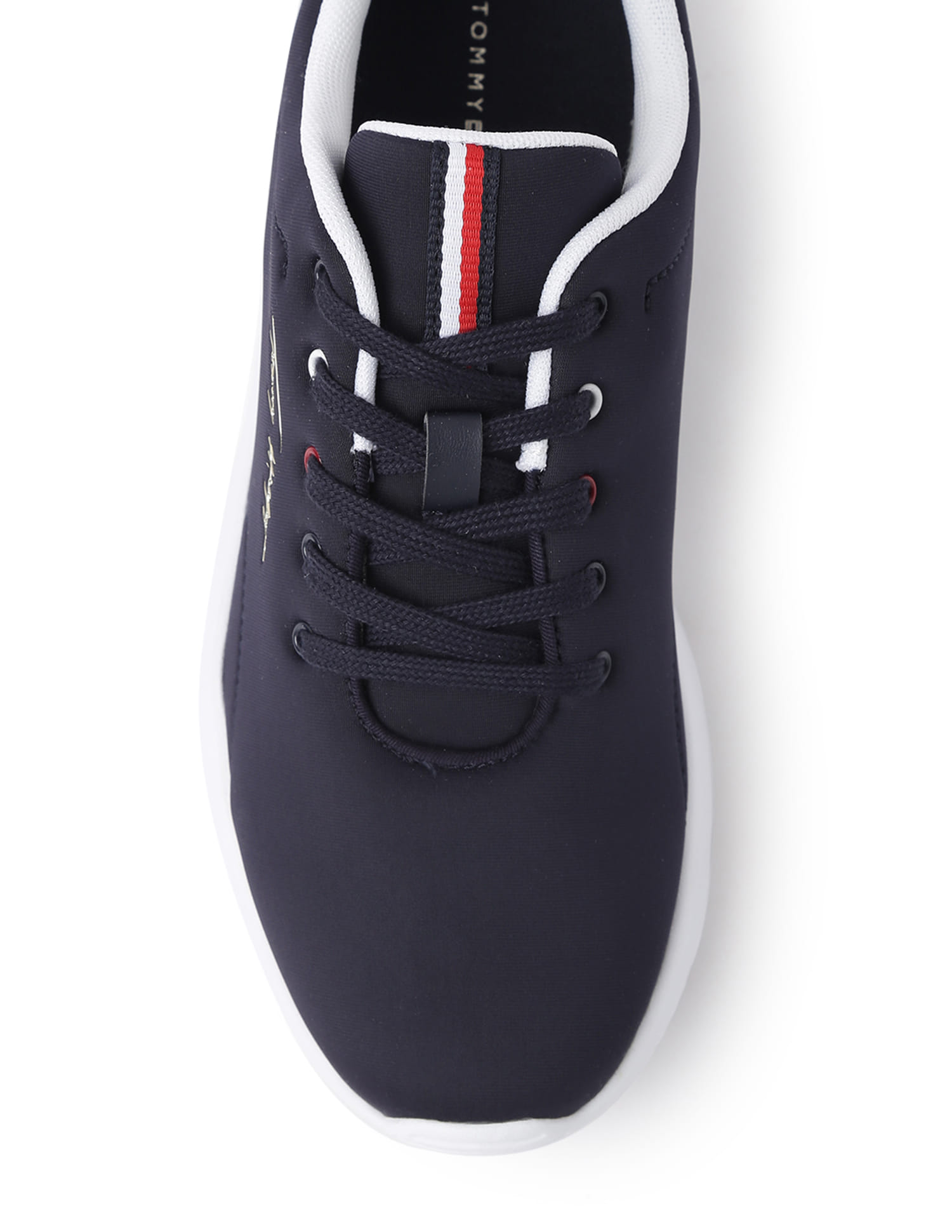 Buy Tommy Hilfiger Women Lace Up Brand Signature Sneakers