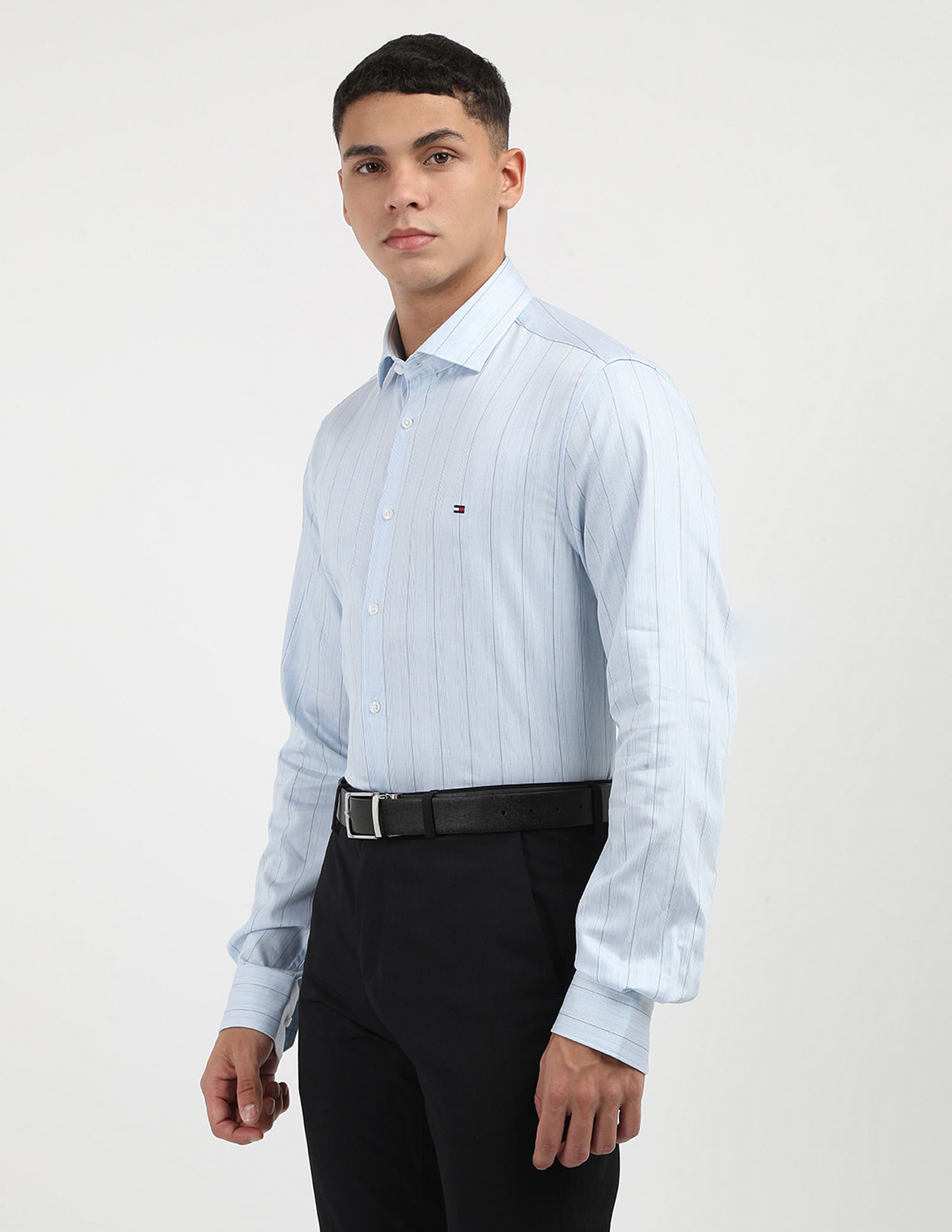 Tommy Hilfiger Melange Striped Slim Fit Shirt
