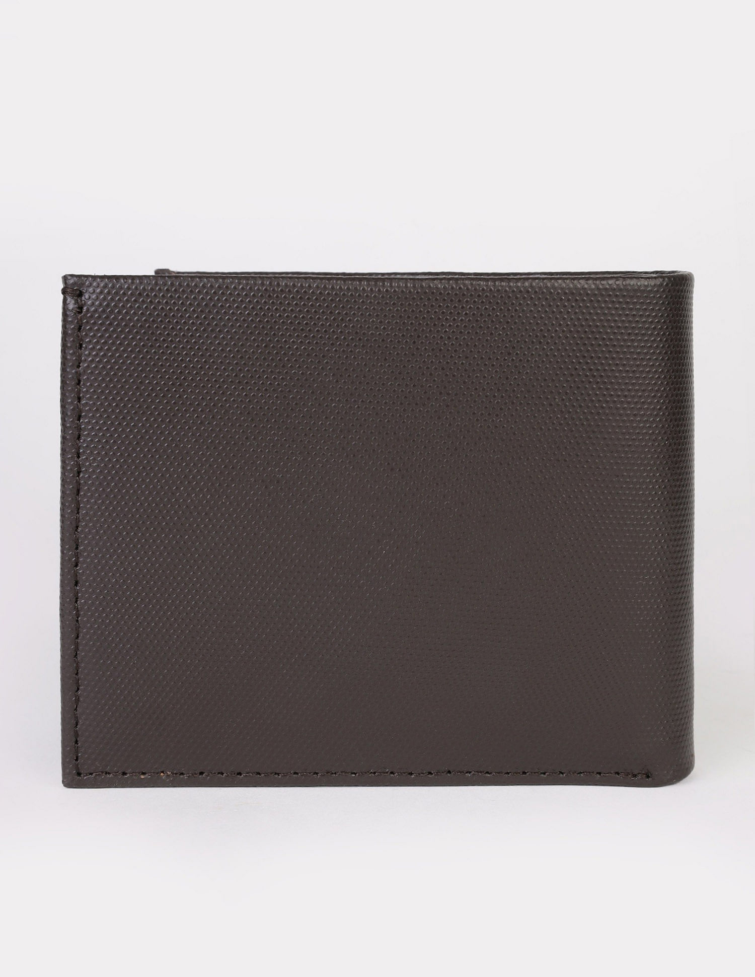 Calvin Klein Textured Brown Leather Bi-Fold Wallet