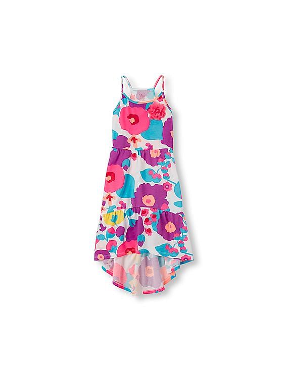 Buy YO SOY BONITA AVAINA Dress for Girls (Neon Pink) - 14 to 16 Years at  Amazon.in
