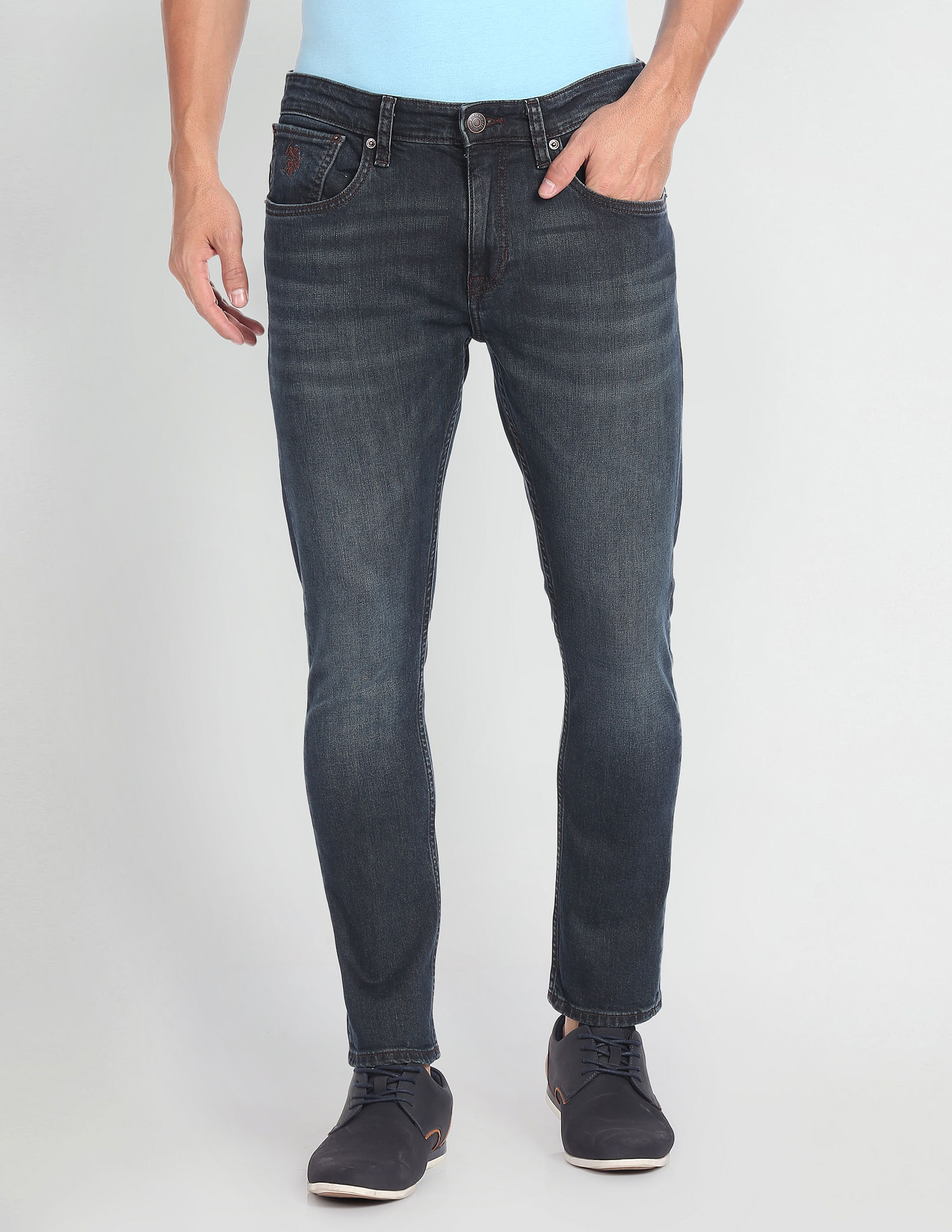 U.S. Polo Assn. Denim Co. Henry Cropped Fit Blue Jeans