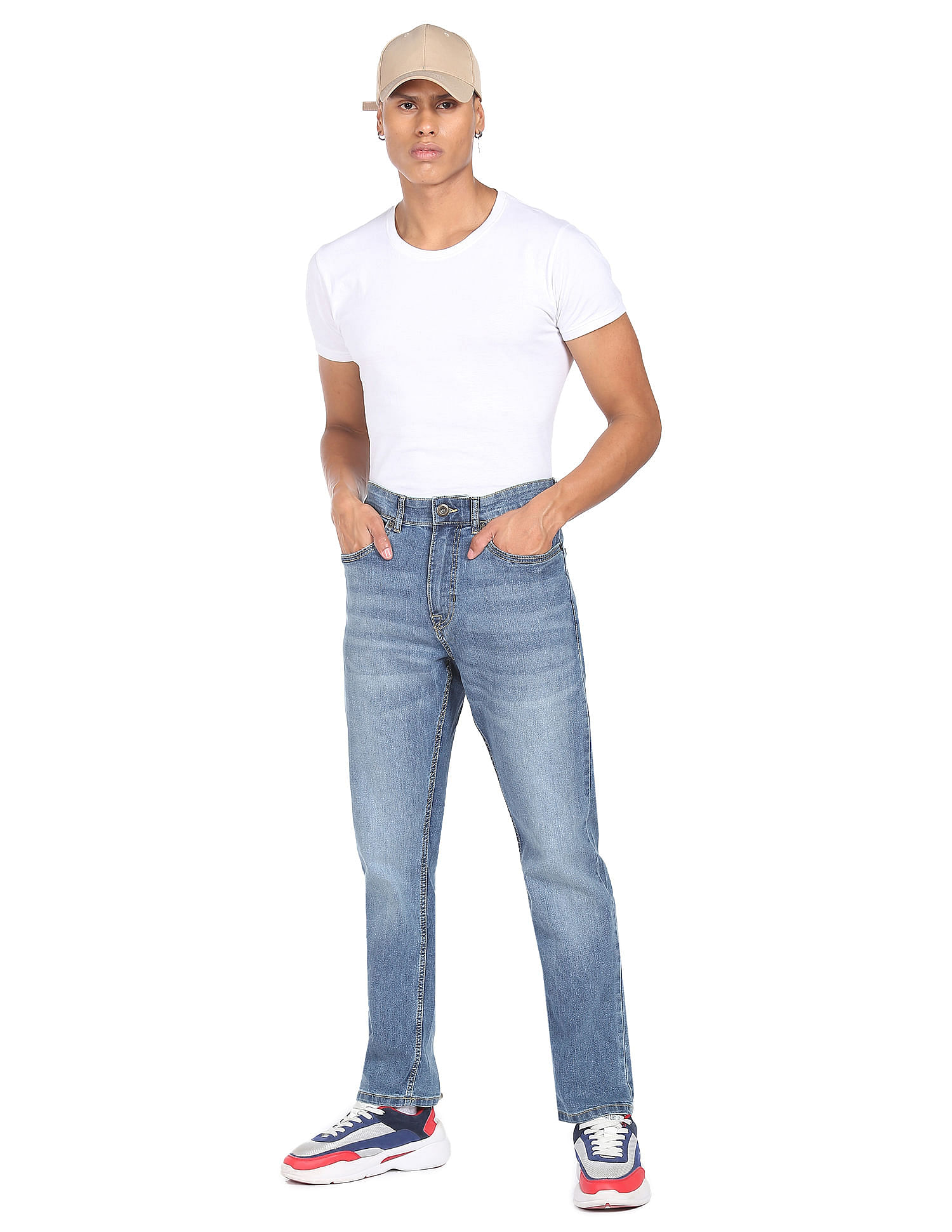 Flying Machine F-Jango Straight Fit Stone Wash Jeans