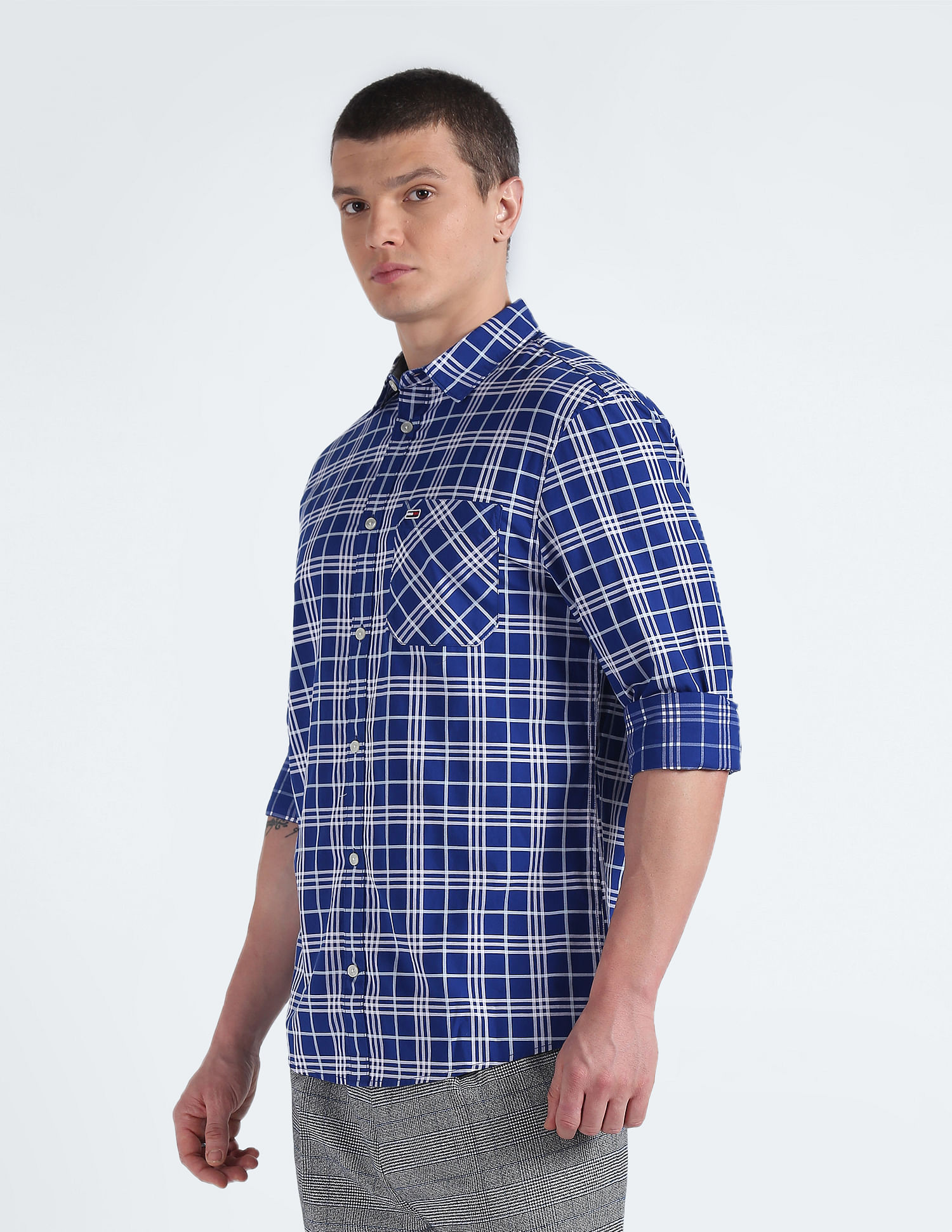 Tommy Hilfiger Sustainable Tartan Check Twill Shirt