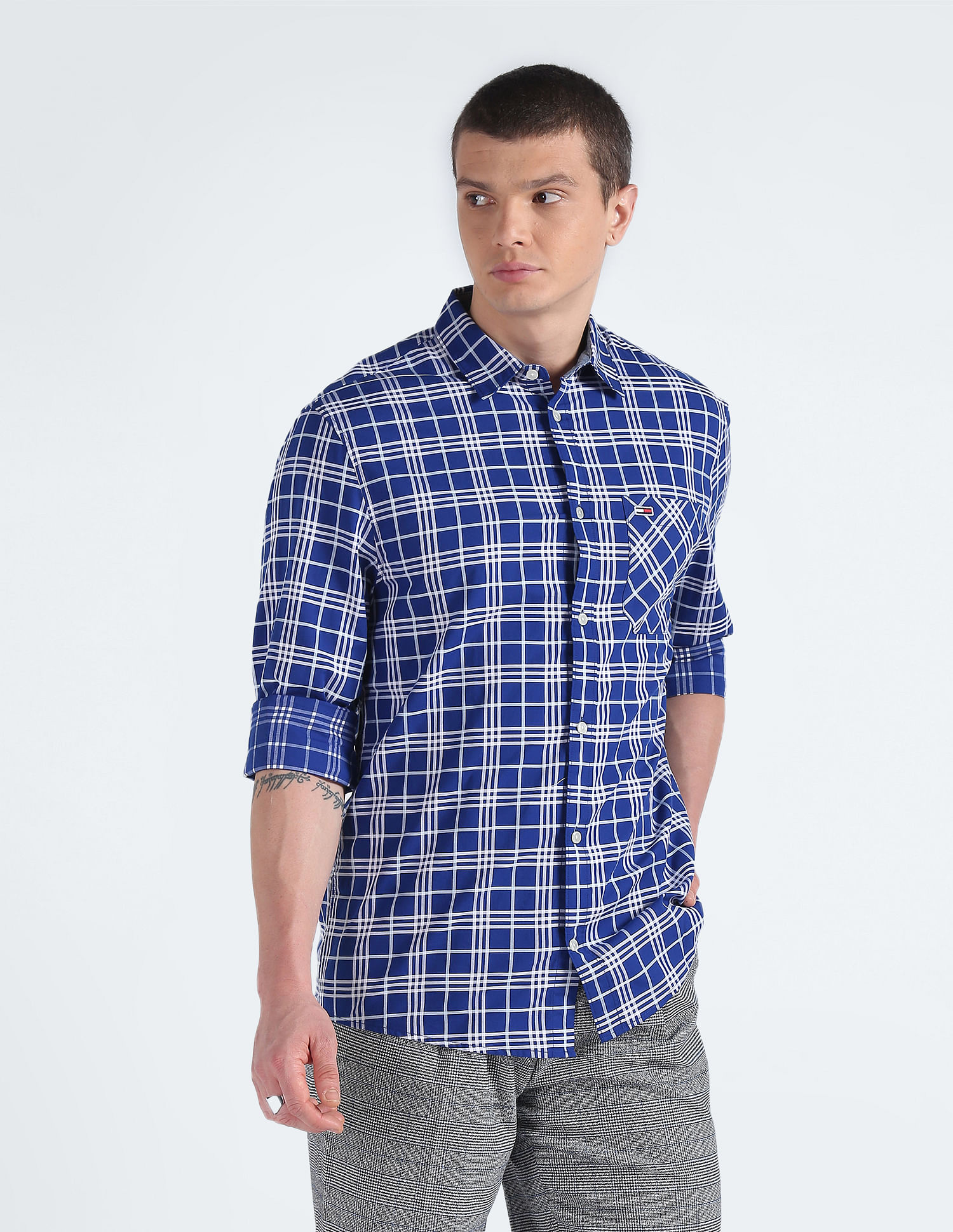 Tommy Hilfiger Sustainable Tartan Check Twill Shirt