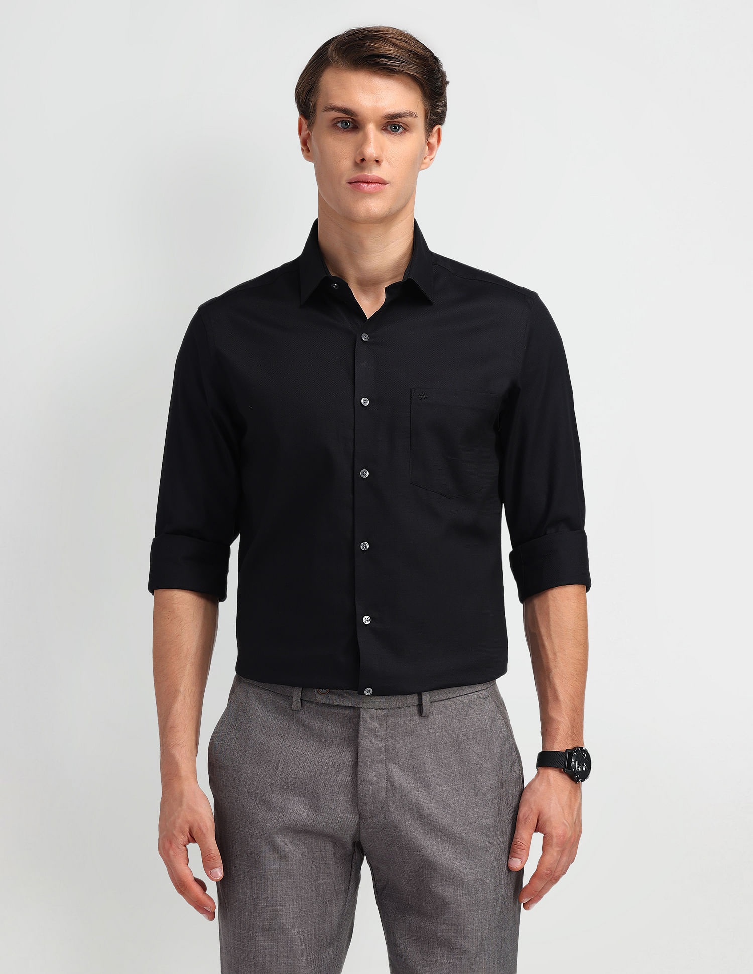 Arrow Textured Cotton Shirt