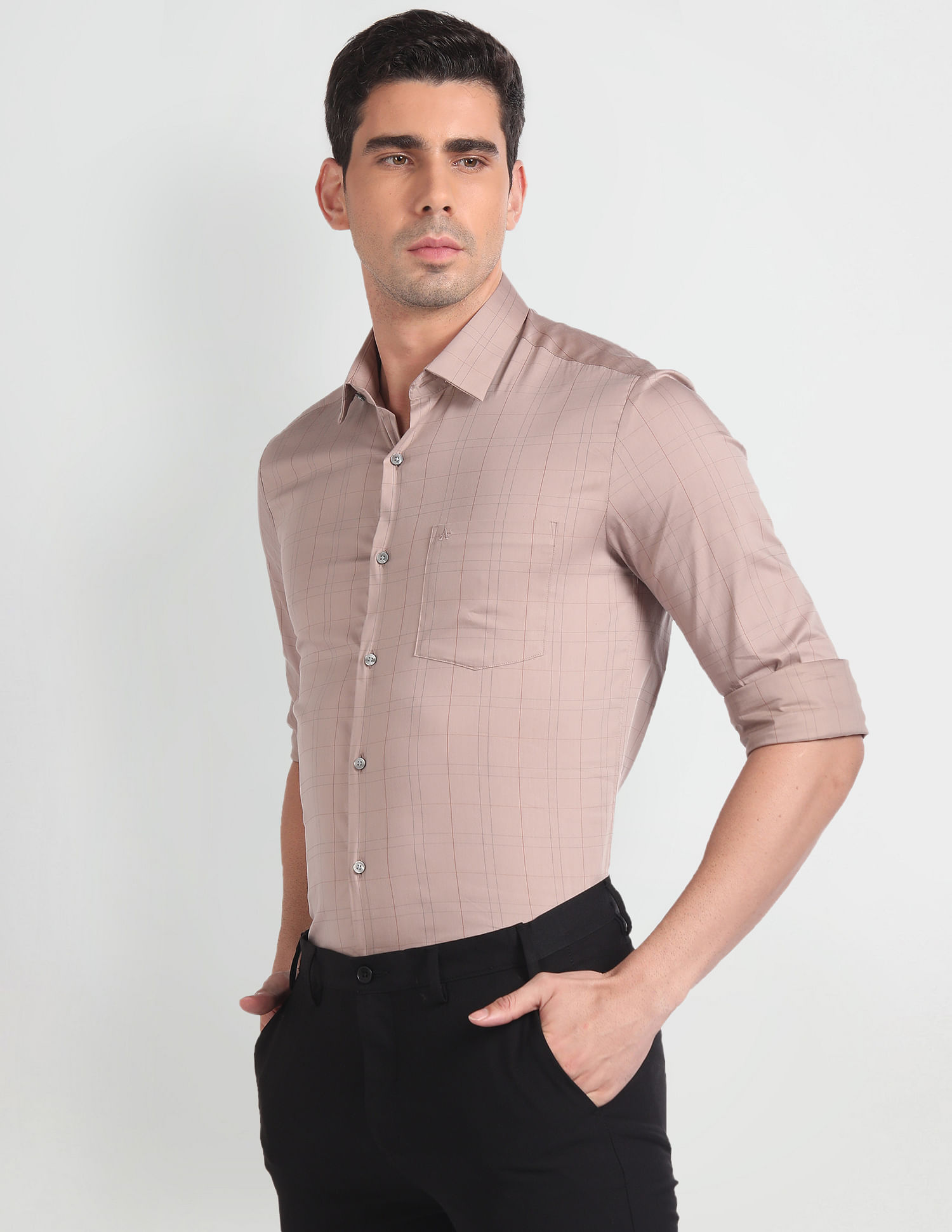 Arrow Manhattan Slim Fit Twill Shirt
