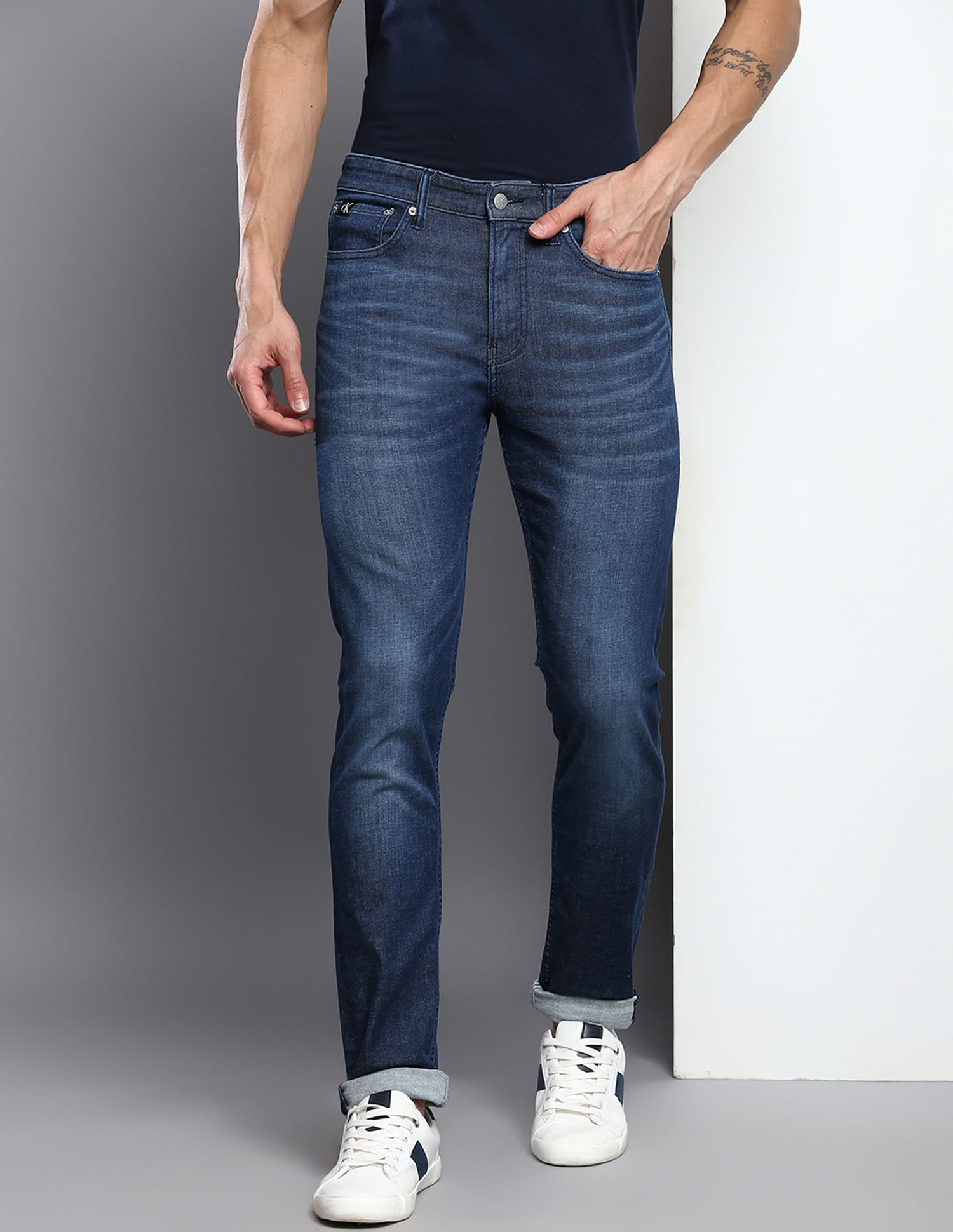Calvin Klein Jeans Stone Wash Skinny Fit Jeans