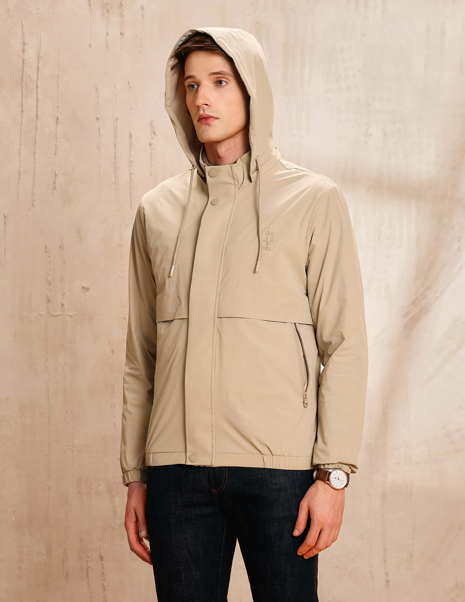 Buy U.S. Polo Assn. Denim Co. Detachable Hood Legend Of Horseshoe