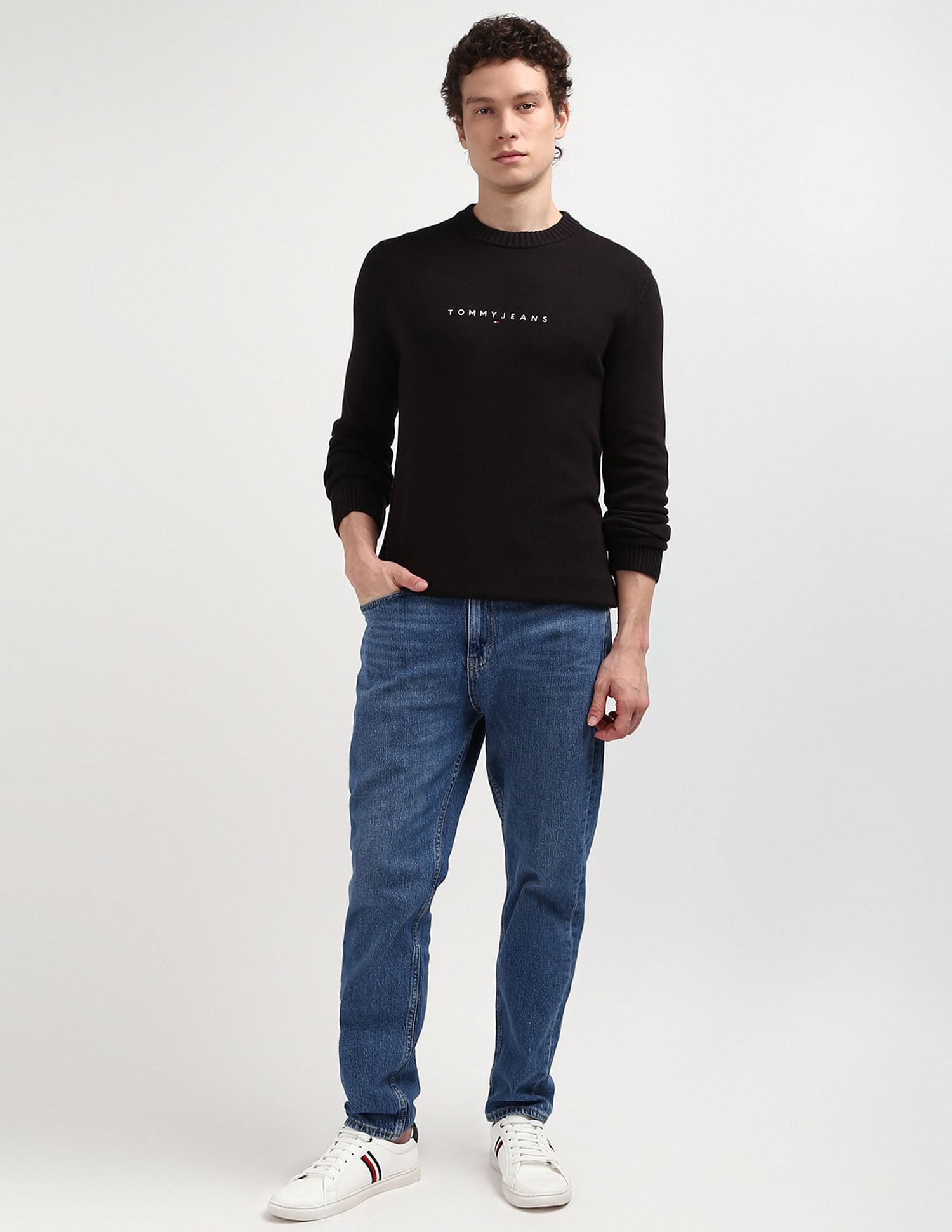 Tommy Hilfiger Slim Linear Logo Sweater