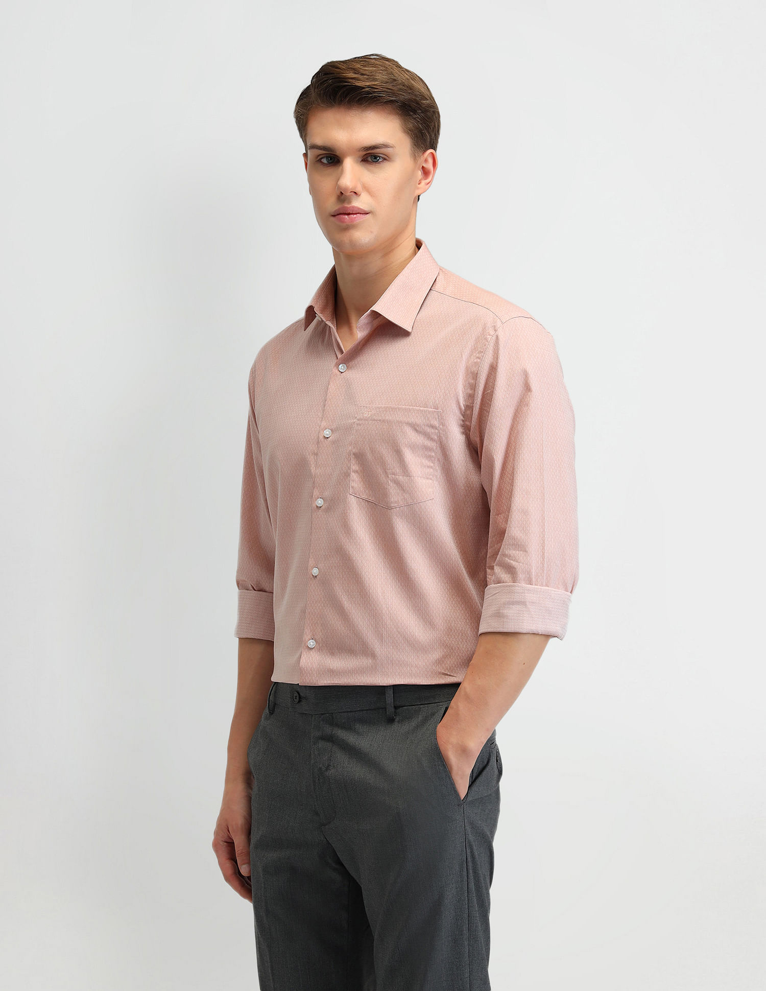 Arrow Manhattan Slim Fit Dobby Shirt