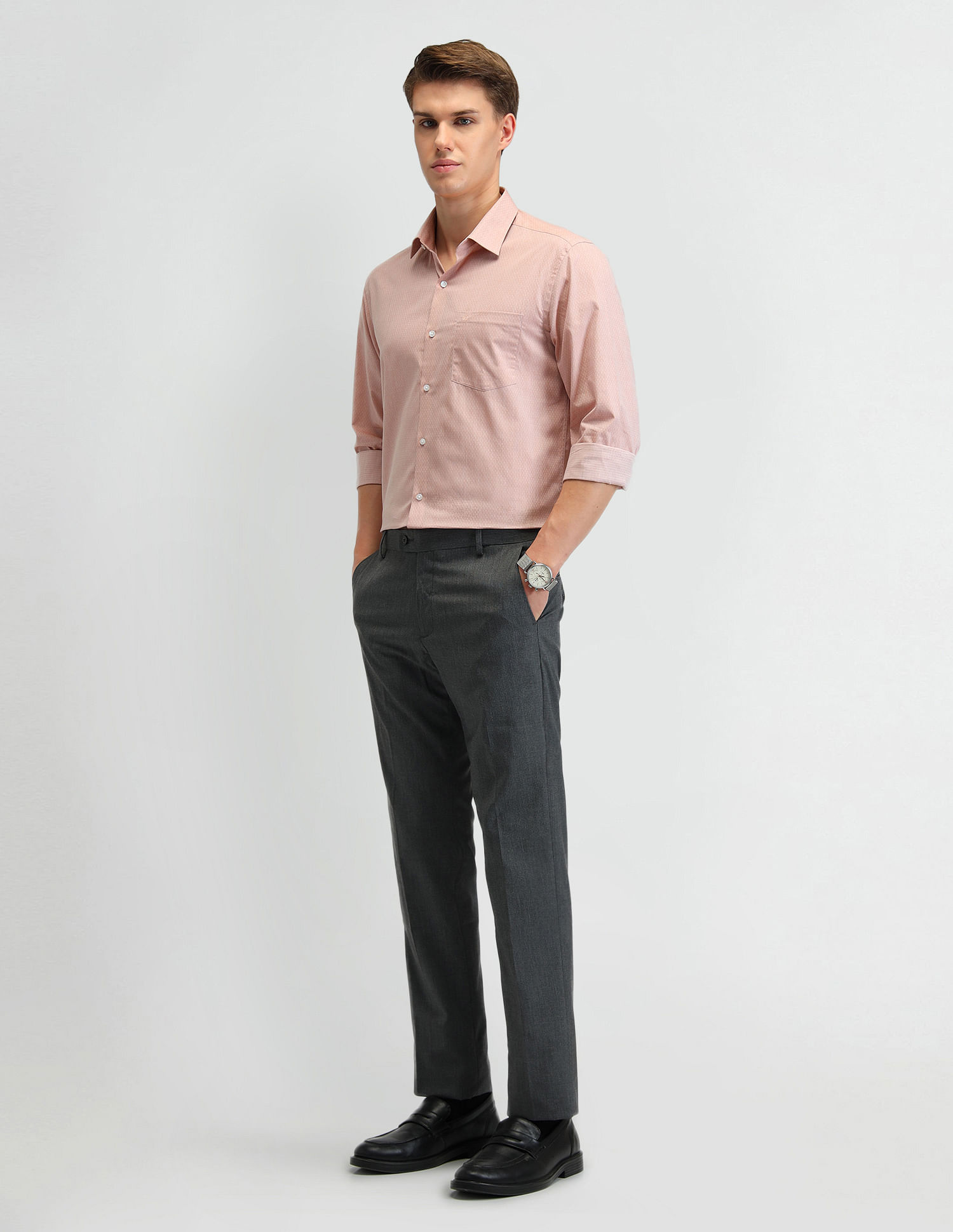 Arrow Manhattan Slim Fit Dobby Shirt