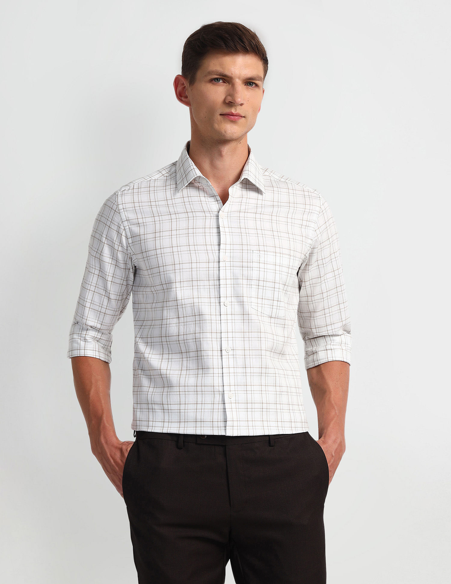 Arrow Tartan Checked Dobby Shirt