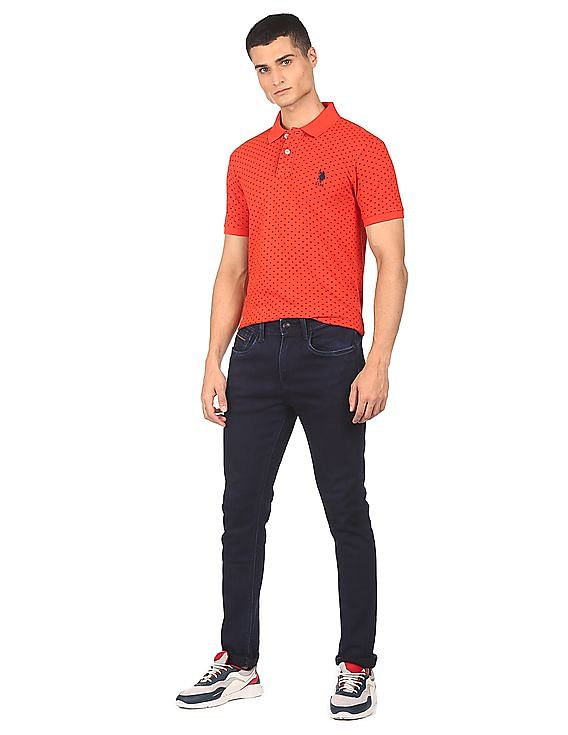 U.S. Polo Assn. Pique Printed Polo Shirt