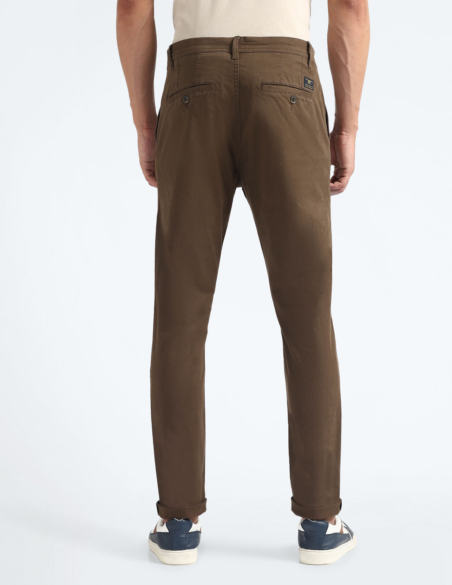 Flying Machine Slash Slim Tapered Solid Chinos