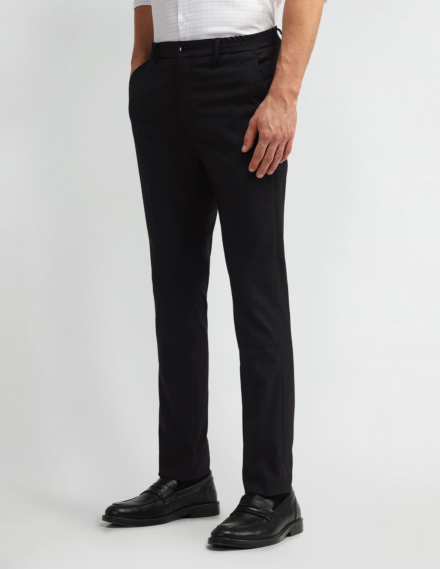Arrow Slim Fit Elasticated Trousers