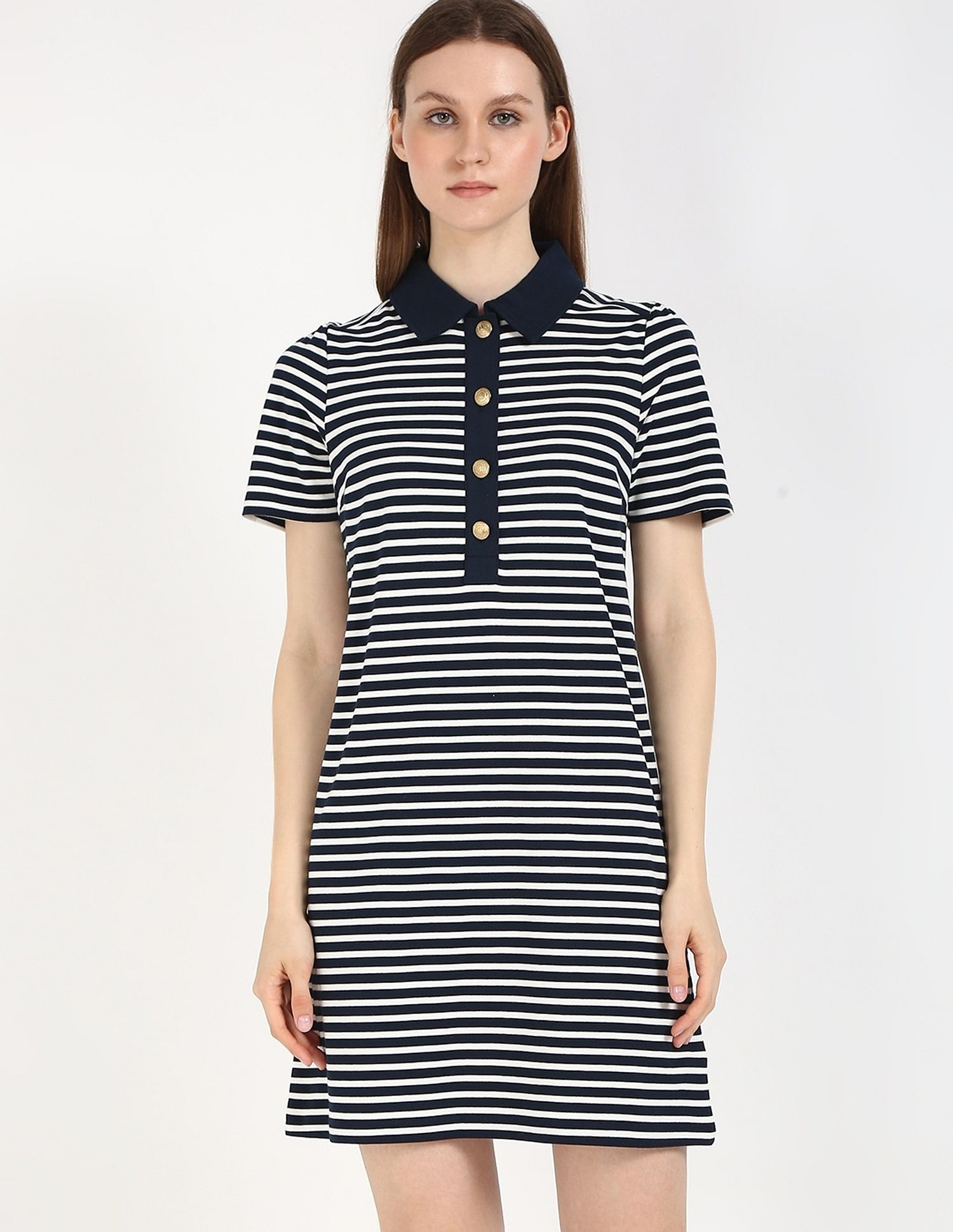 Tommy Hilfiger Cotton Polo Collar T-Shirt Dress
