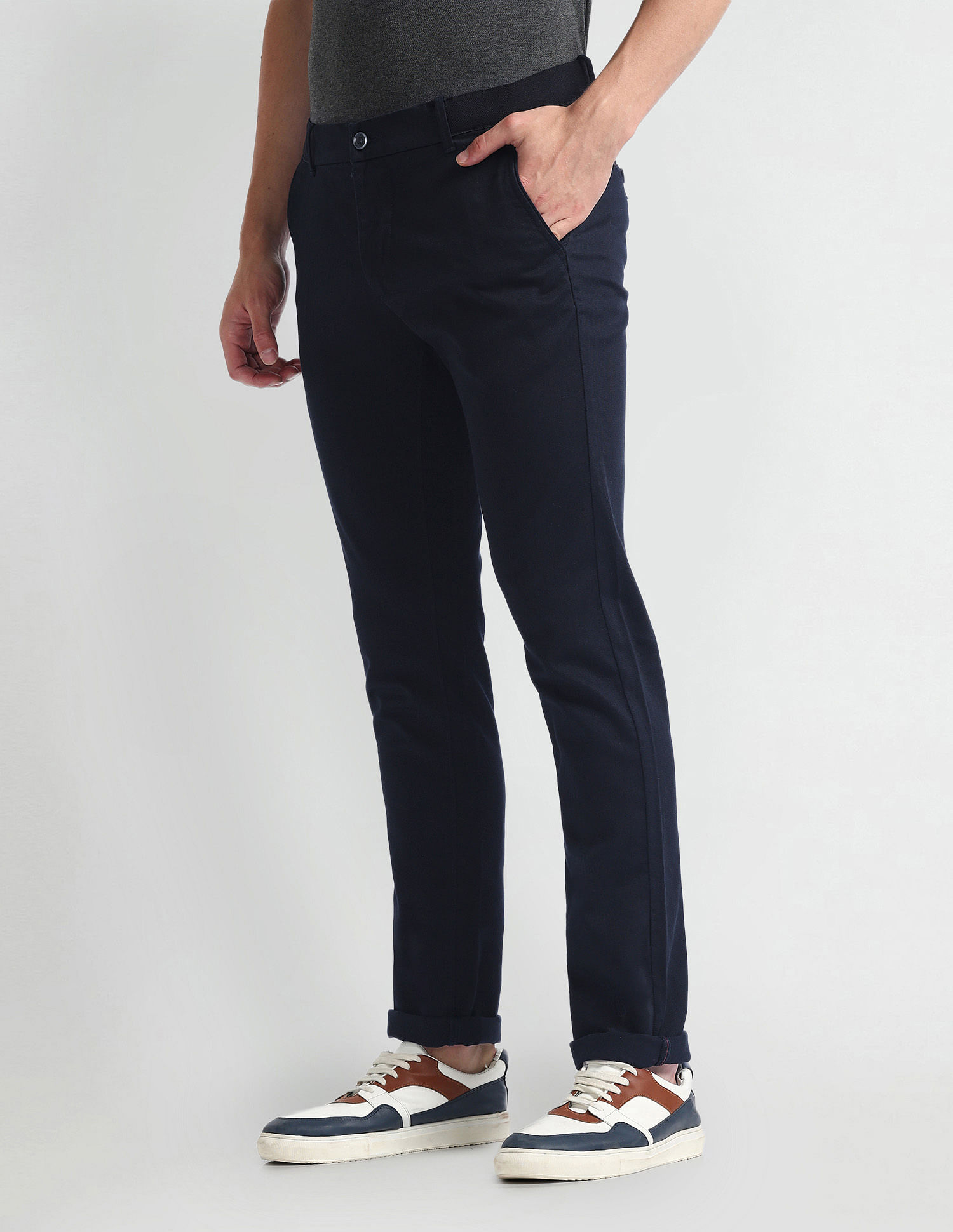 Arrow Sports Mid Rise Autoflex Trousers
