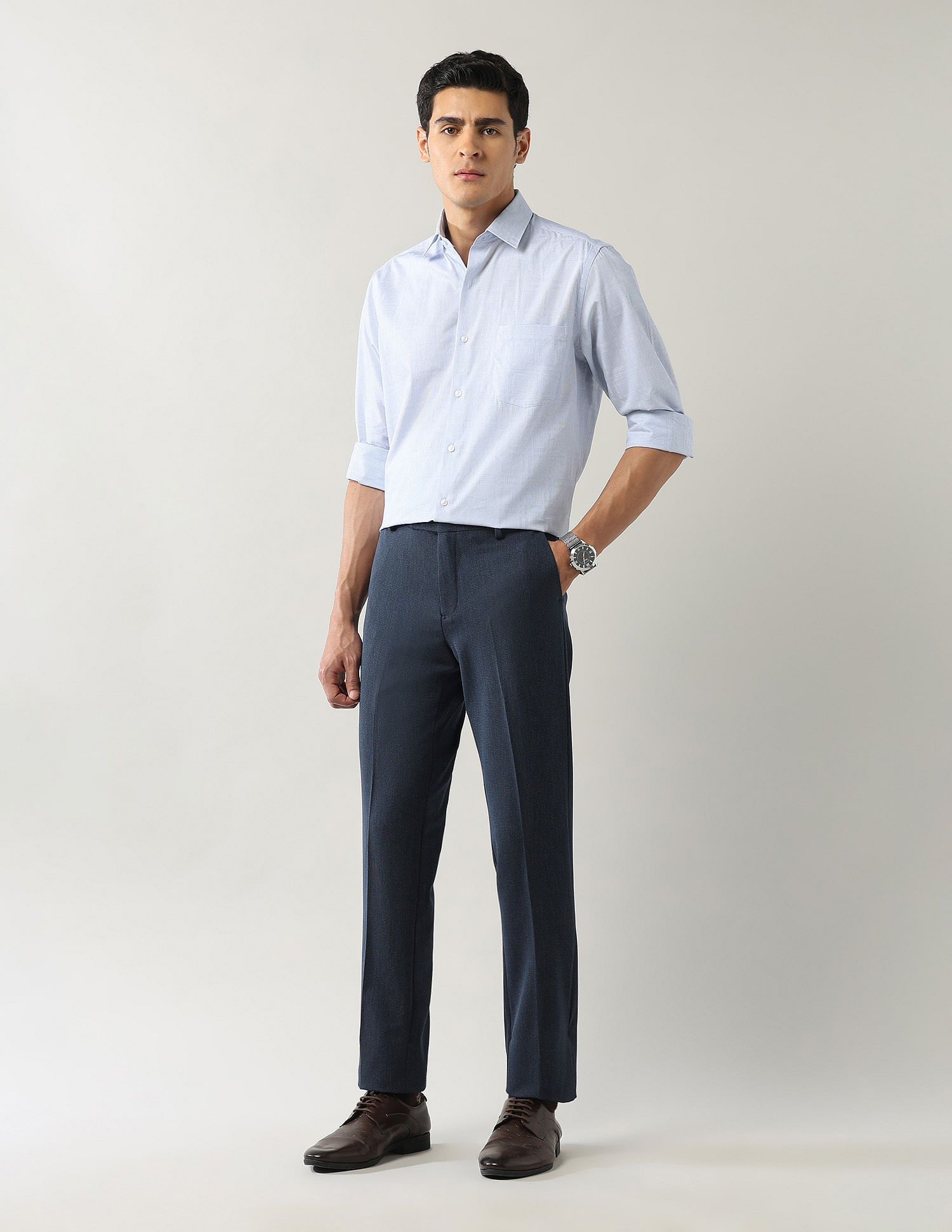 Arrow Textured Liberty Classic Fit Shirt