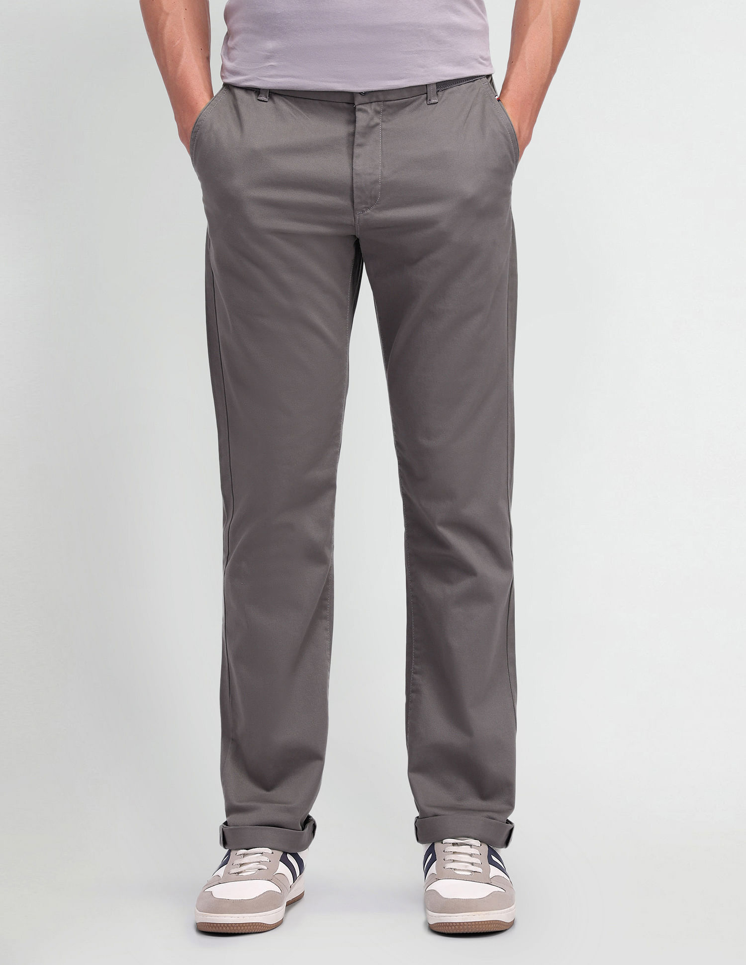 Arrow Sport Regular Fit Mid Rise Trousers