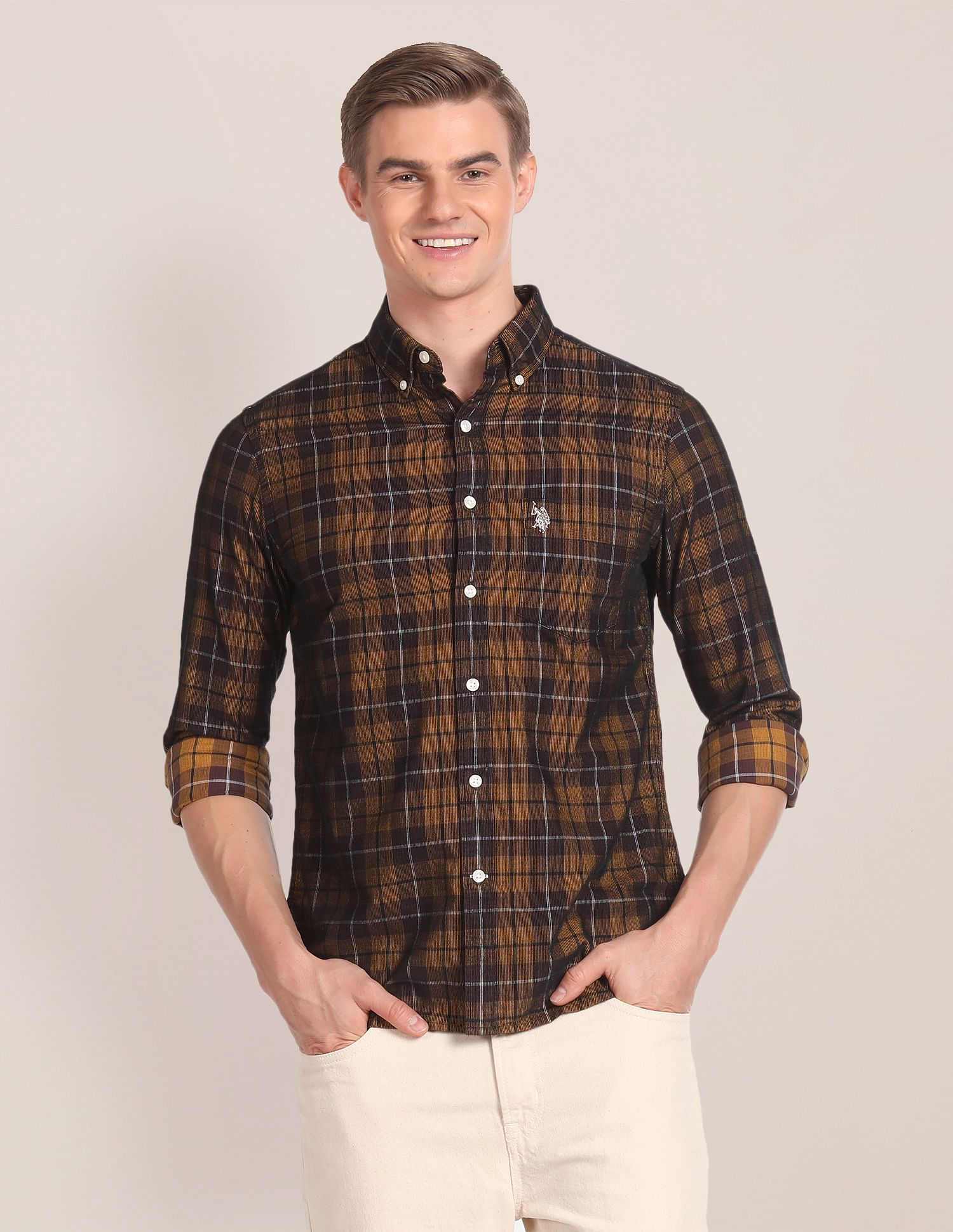 U.S. Polo Assn. Button Down Collar Corduroy Shirt