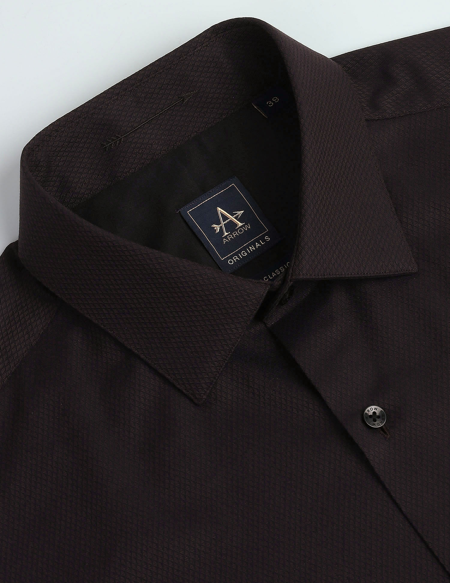 Arrow Geometric Patterned Dobby Shirt