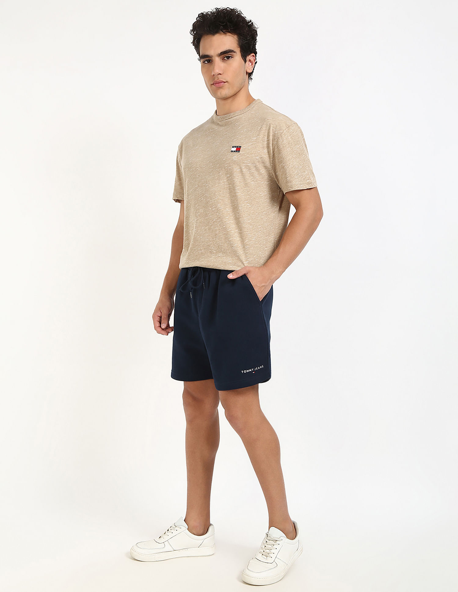 Tommy Hilfiger Regular-Fit Solid Mid Rise Shorts