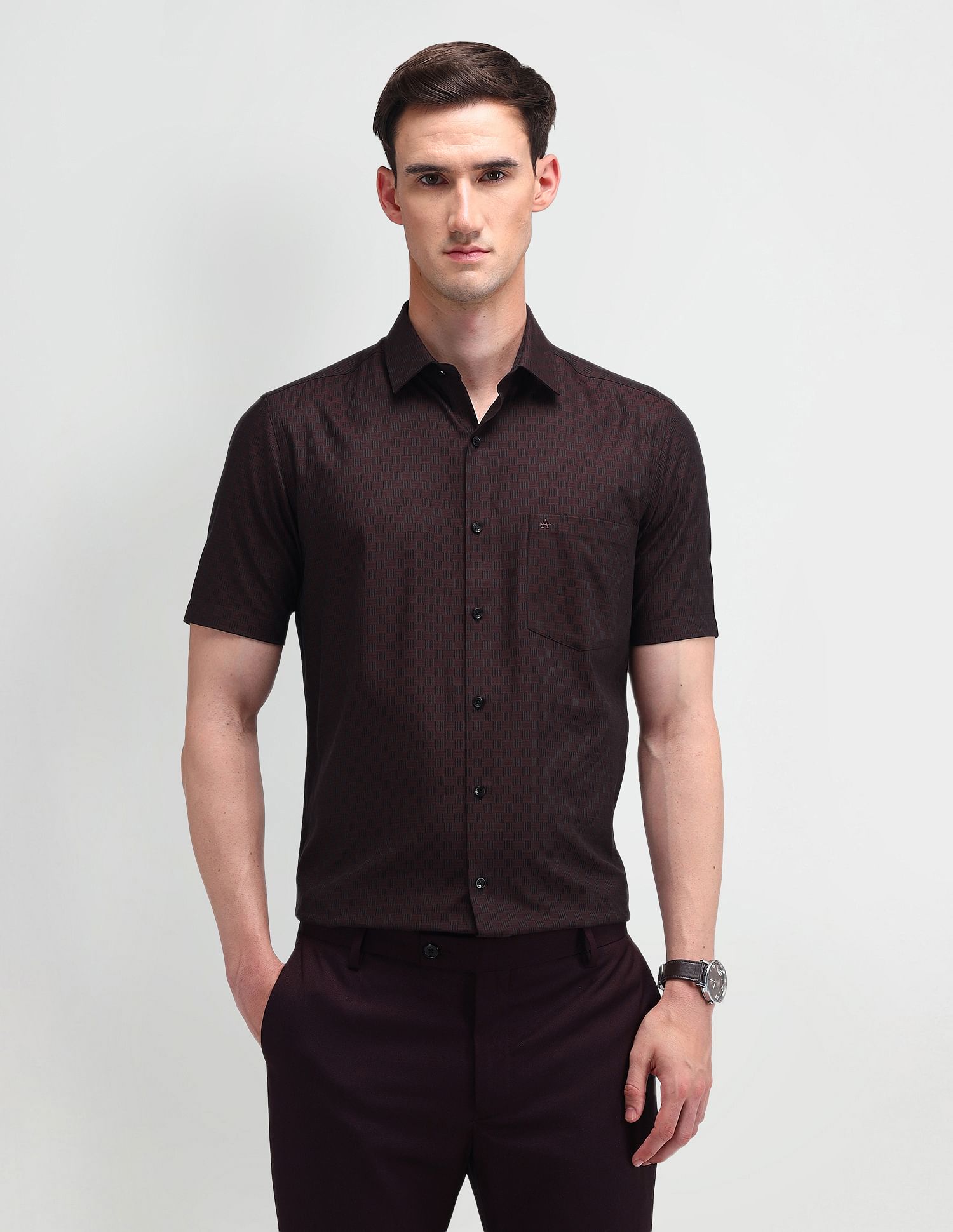 Arrow Liberty Classic Fit Textured Shirt