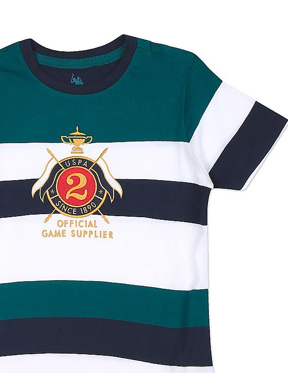 U.S. Polo Assn. Kids Crew Neck Striped T-Shirt