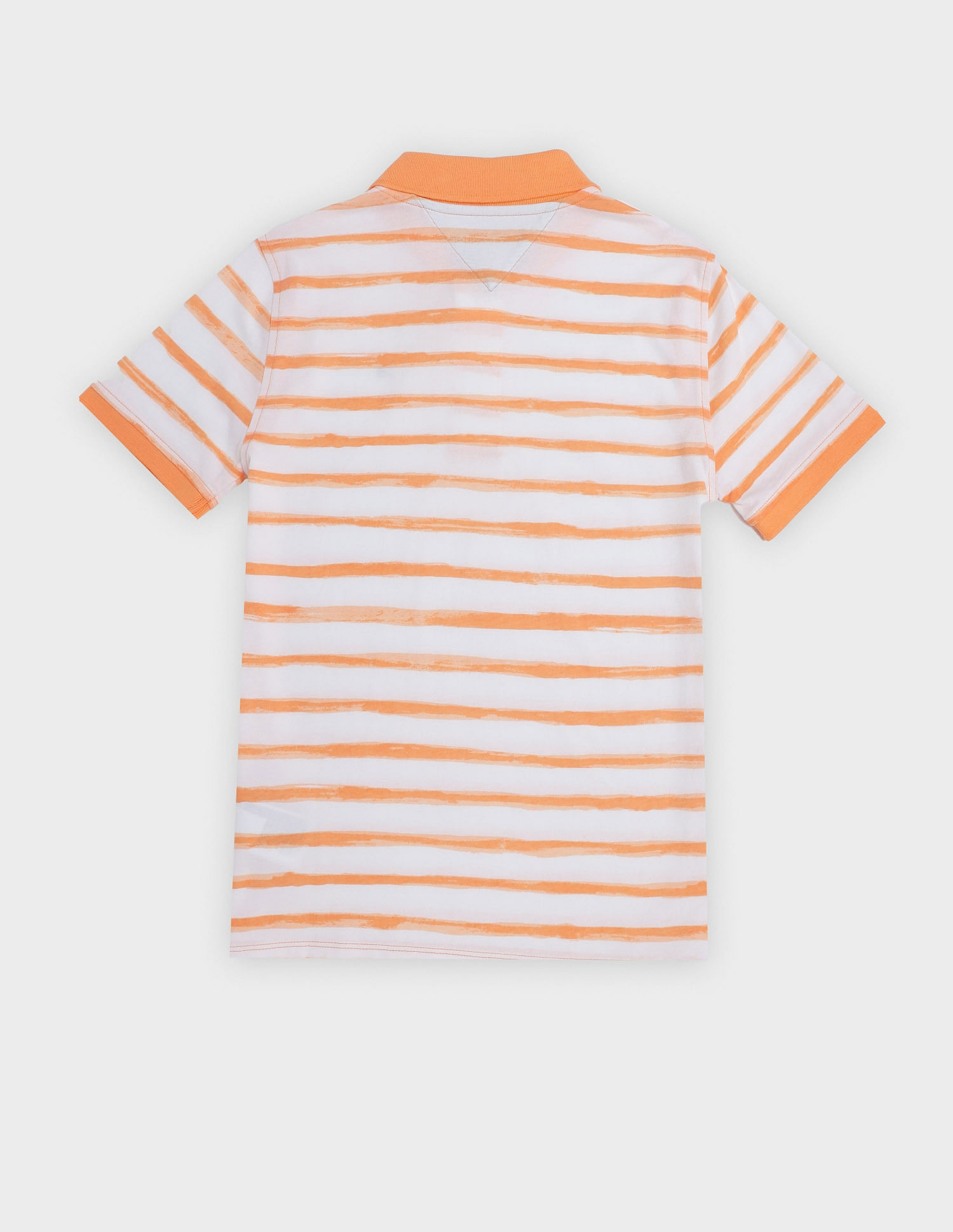 Tommy Hilfiger Kids Boys Striped Regular Fit Cotton Polo T-Shirt