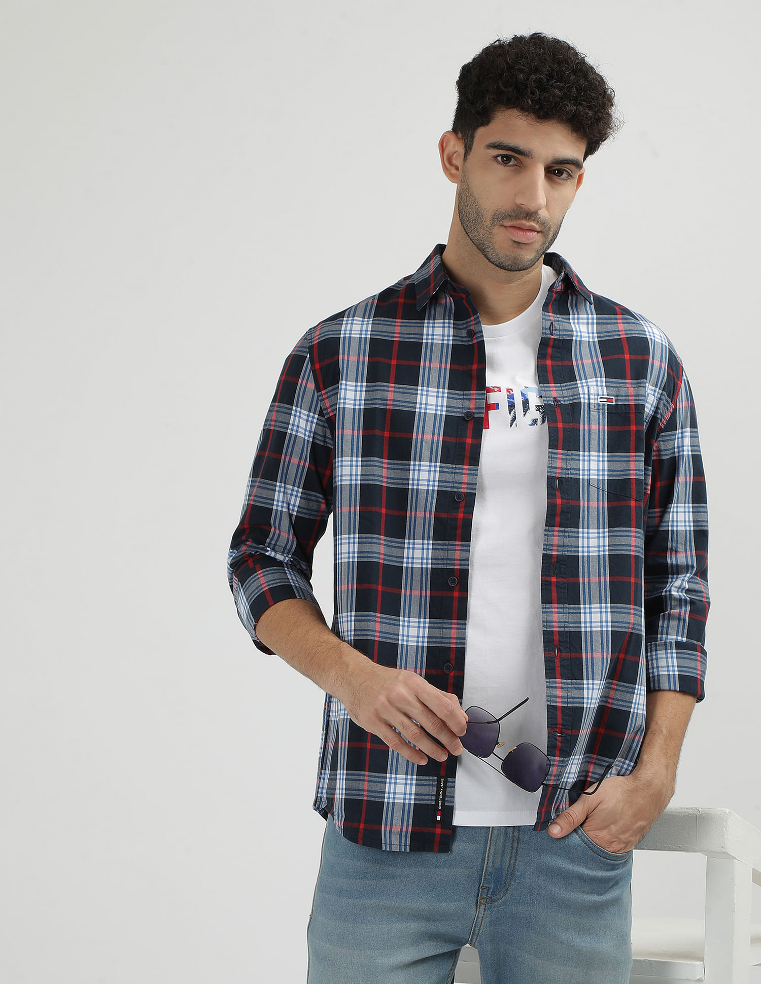 Tommy Hilfiger Tartan Check Poplin Shirt