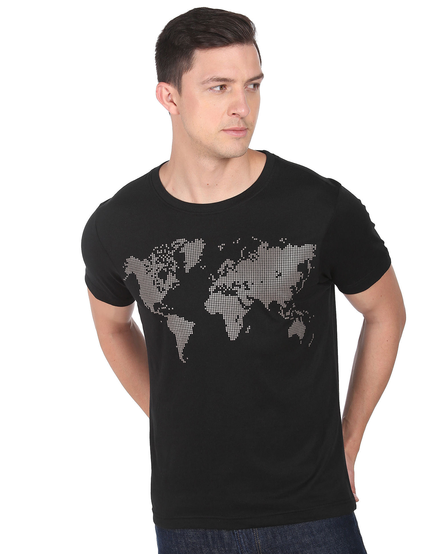 Arrow Newyork Graphic Print Cotton T-Shirt