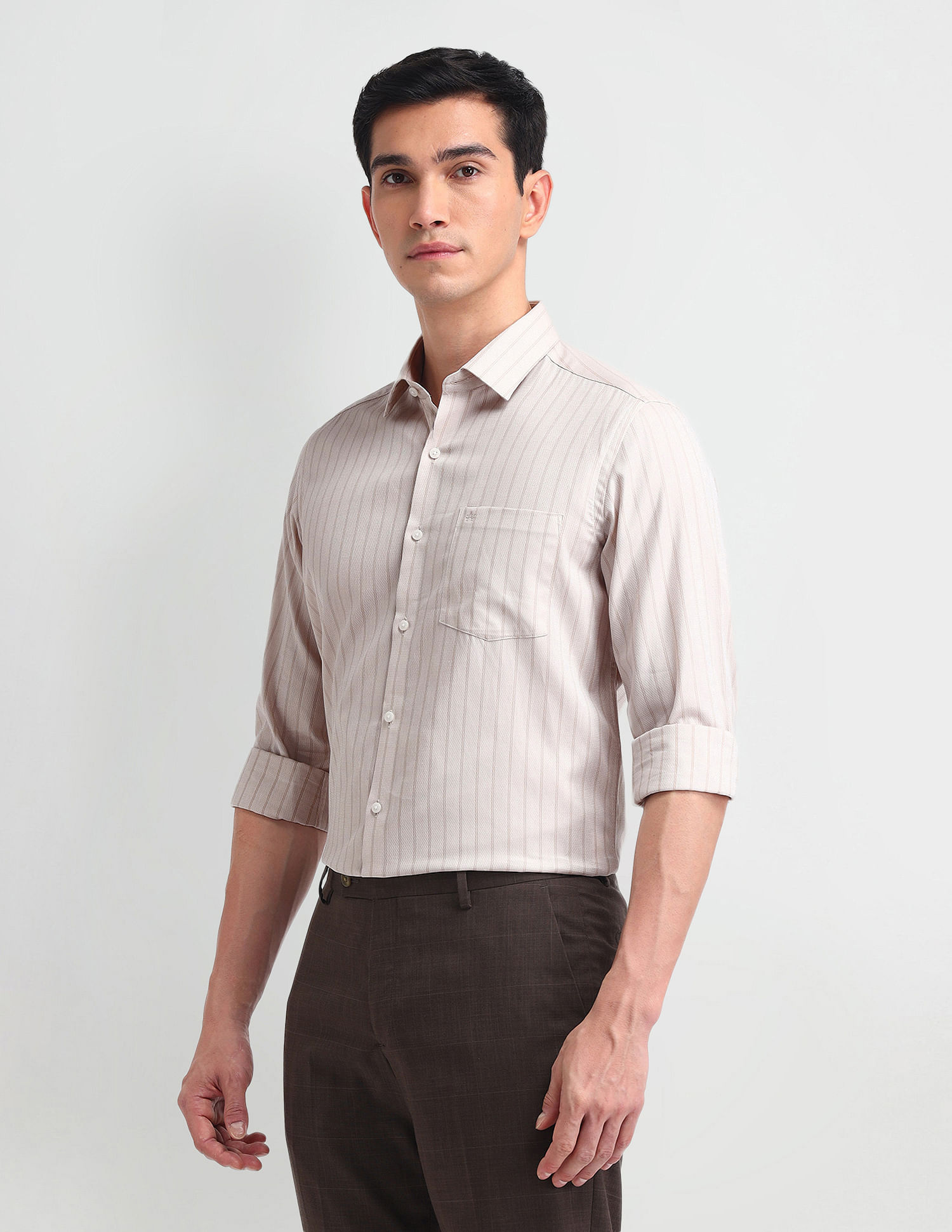 Arrow Manhattan Slim Fit Dobby Shirt