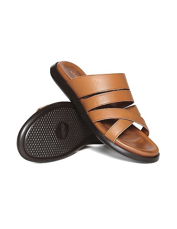 Buy Arrow Textured Strap Leather Melviller Sandals - NNNOW.com