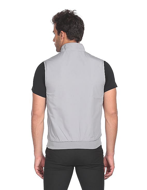 Buy Arrow Sleeveless High Neck Jacket - NNNOW.com