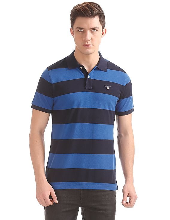 Buy Gant Men Barstripe Pique Rugger Polo - NNNOW.com