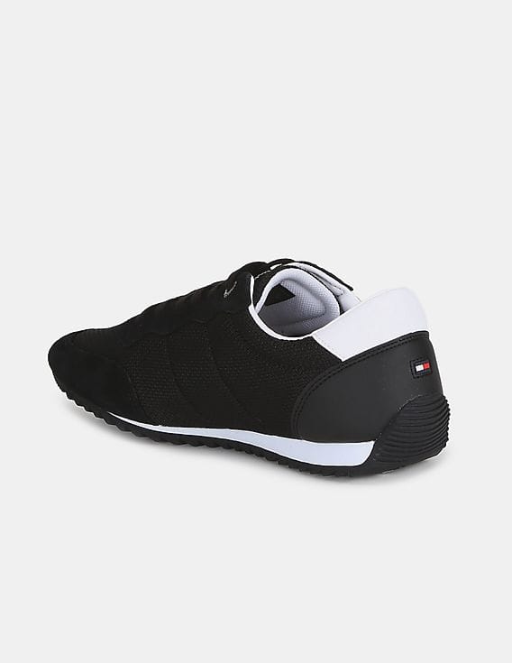 【極美品】 HILFGER Buy Tommy Hilfiger Men Black Essential Mesh Runner Sneakers