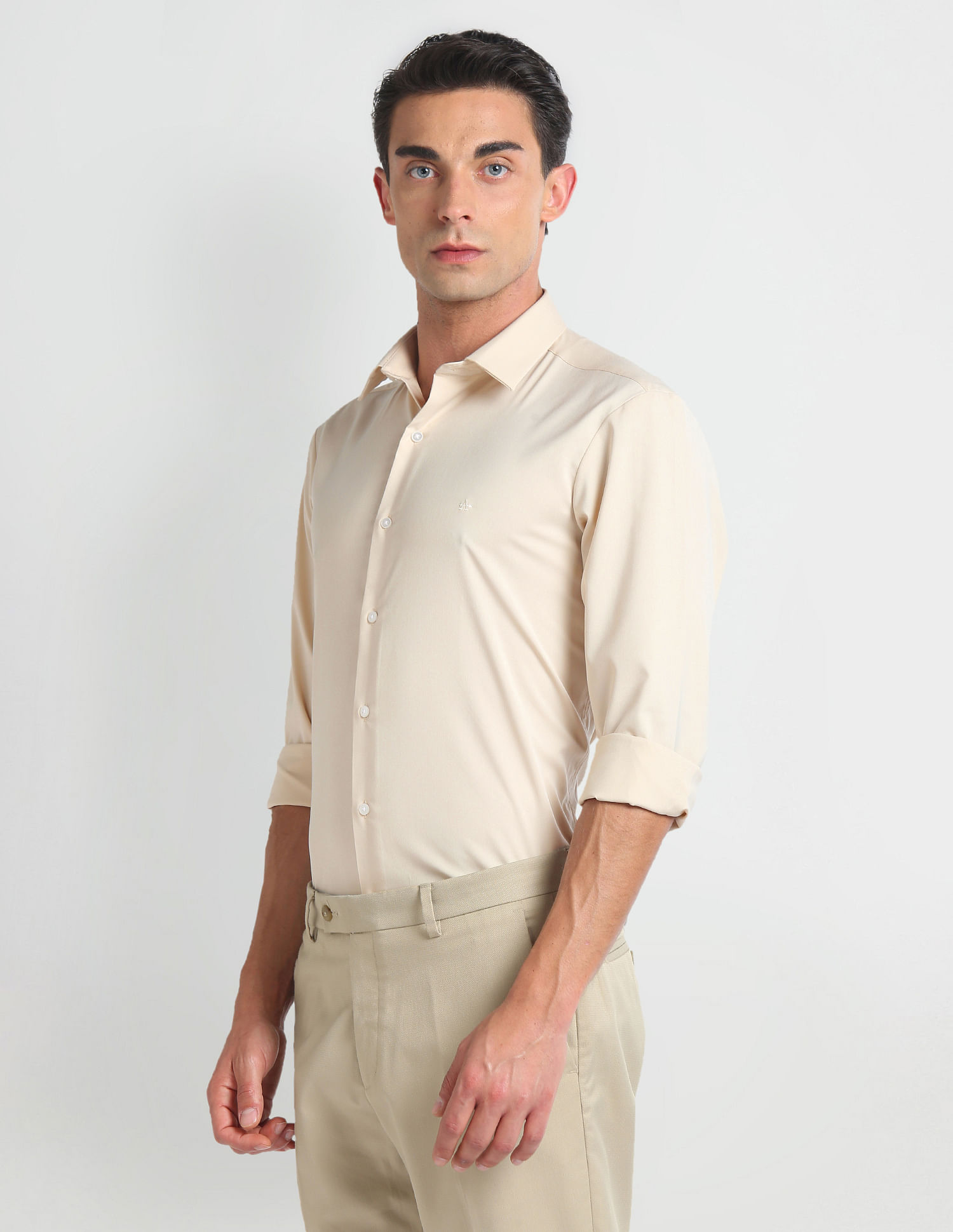 Arrow Newyork Brooklyn Super Slim Sateen Shirt