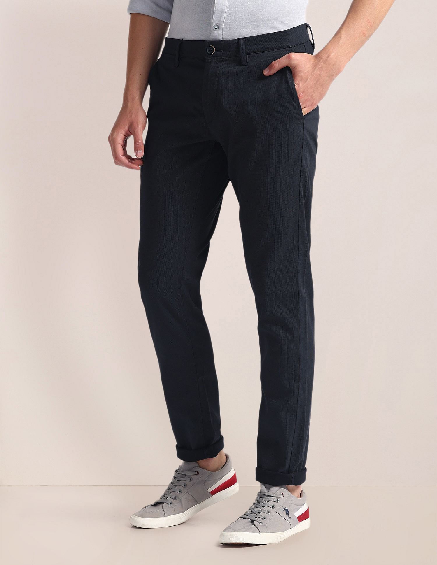 U.S. Polo Assn. Geometric Print Twill Trousers